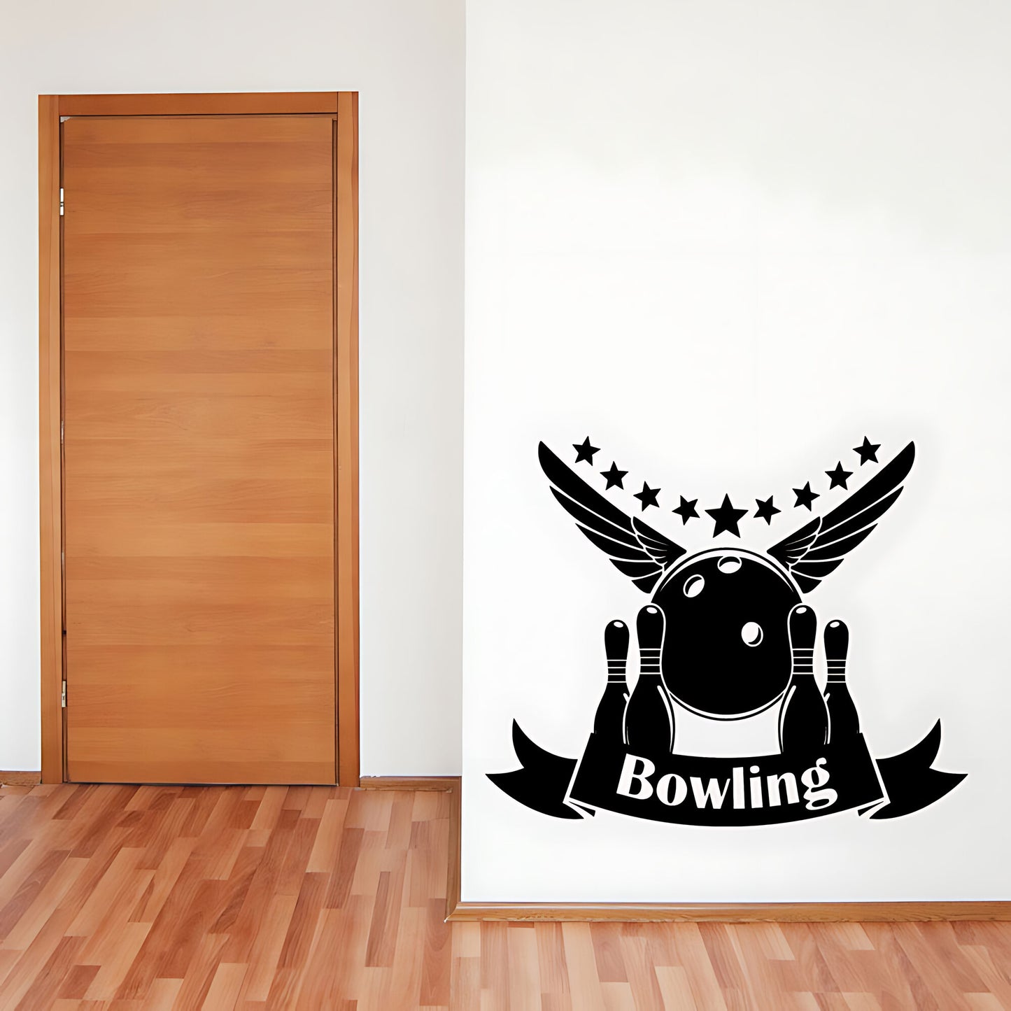 Bowling Wall Sticker - Ten Pin Strike Decal