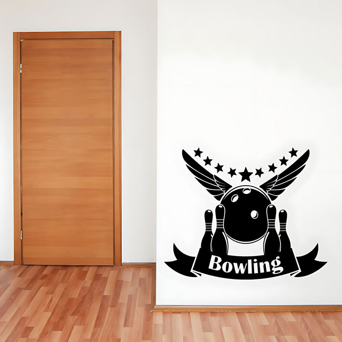 Bowling Wall Sticker - Ten Pin Strike Decal