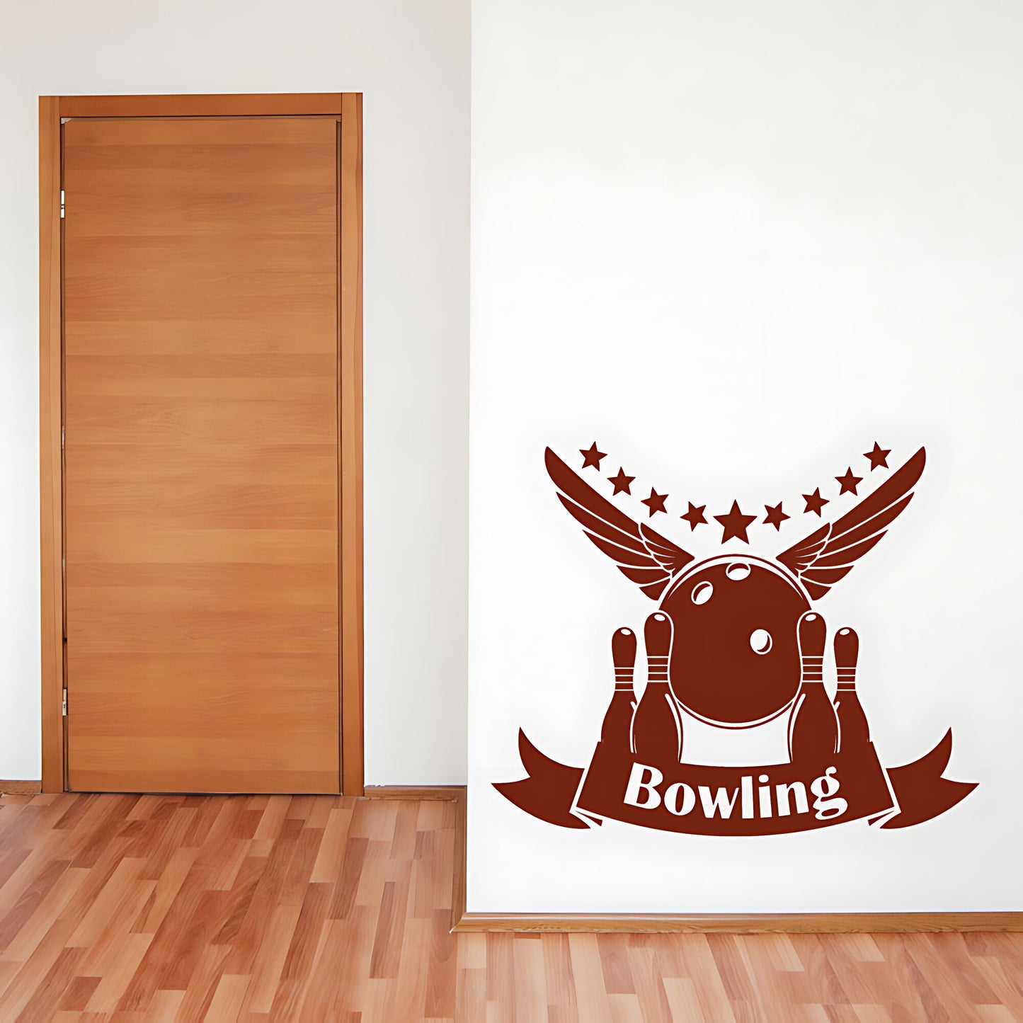 Bowling Wall Sticker - Ten Pin Strike Decal