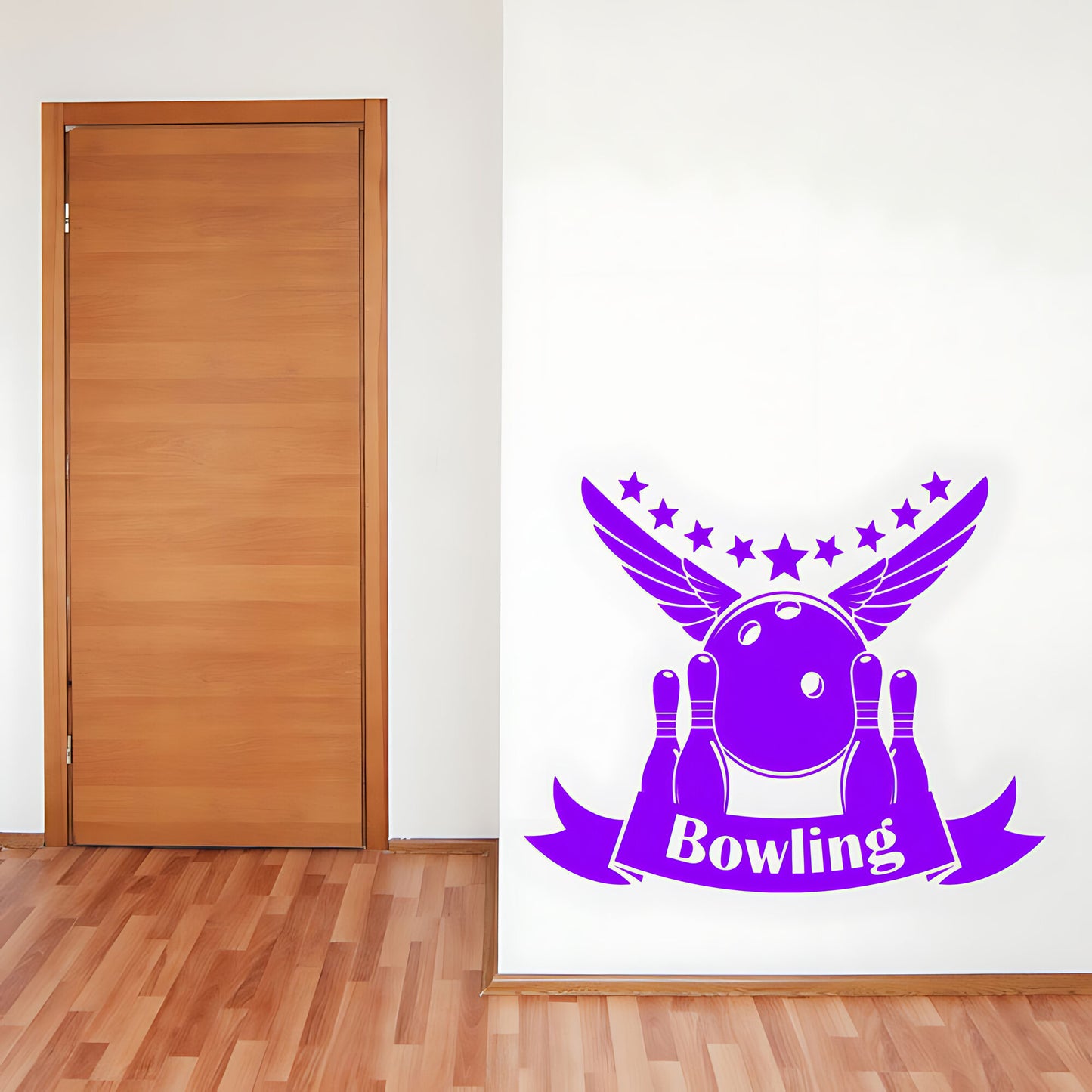 Bowling Wall Sticker - Ten Pin Strike Decal