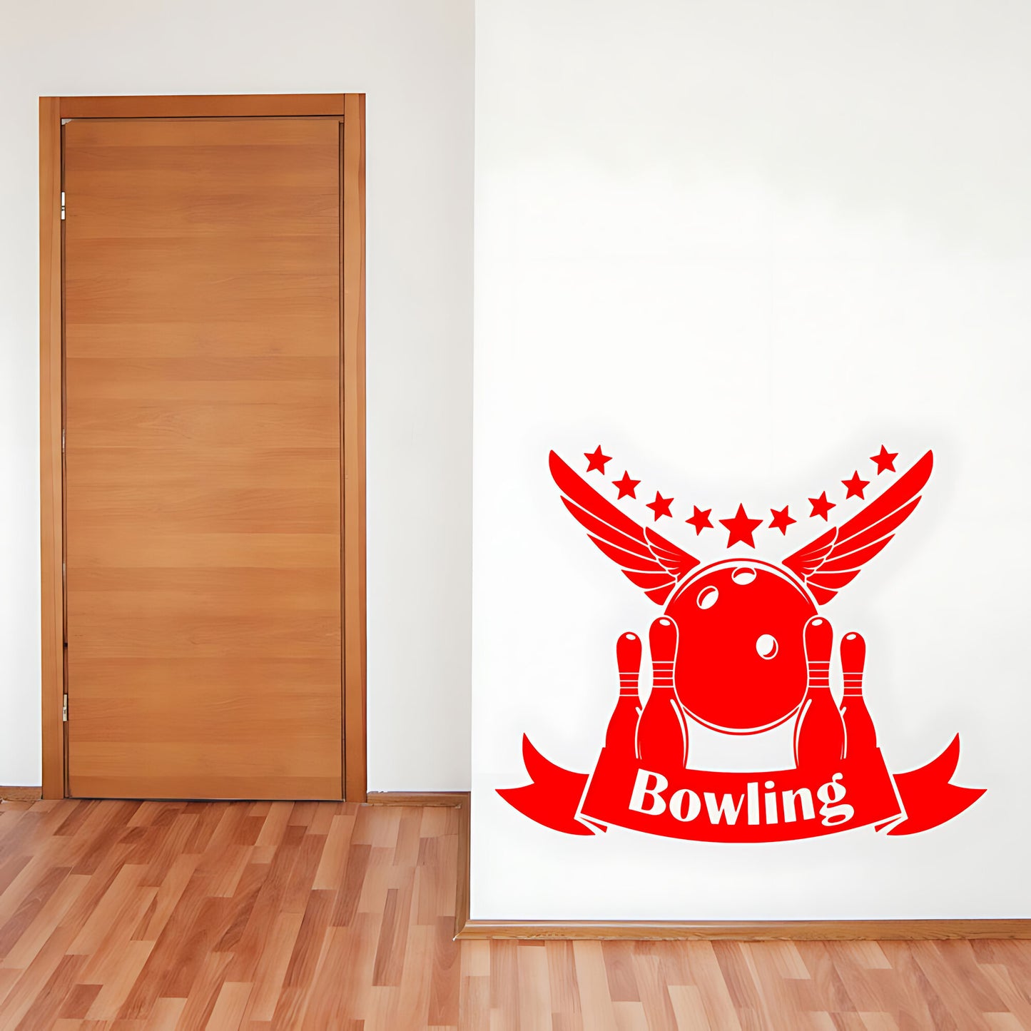 Bowling Wall Sticker - Ten Pin Strike Decal