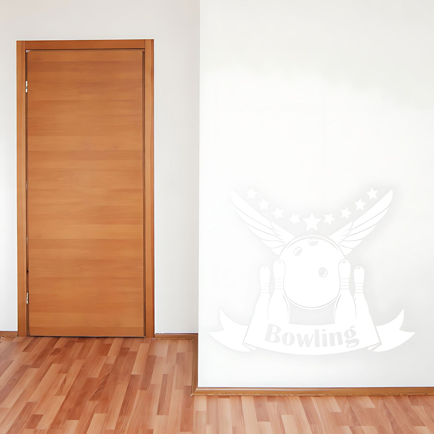Bowling Wall Sticker - Ten Pin Strike Decal