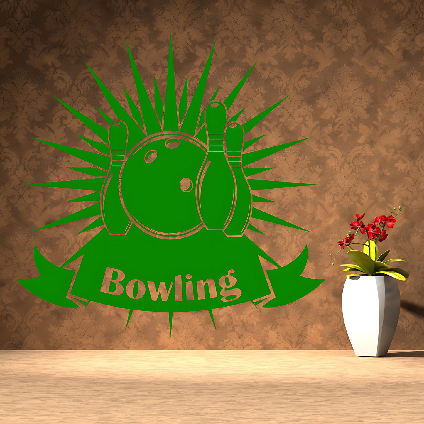 Bowling Wall Sticker - Ten Pin Strike Vinyl Decal