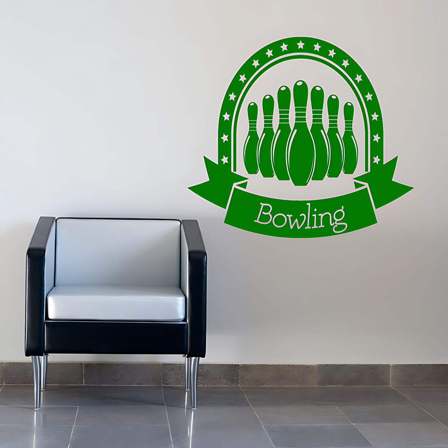Bowling Strike Wall Sticker - Ten Pin Vinyl Decal