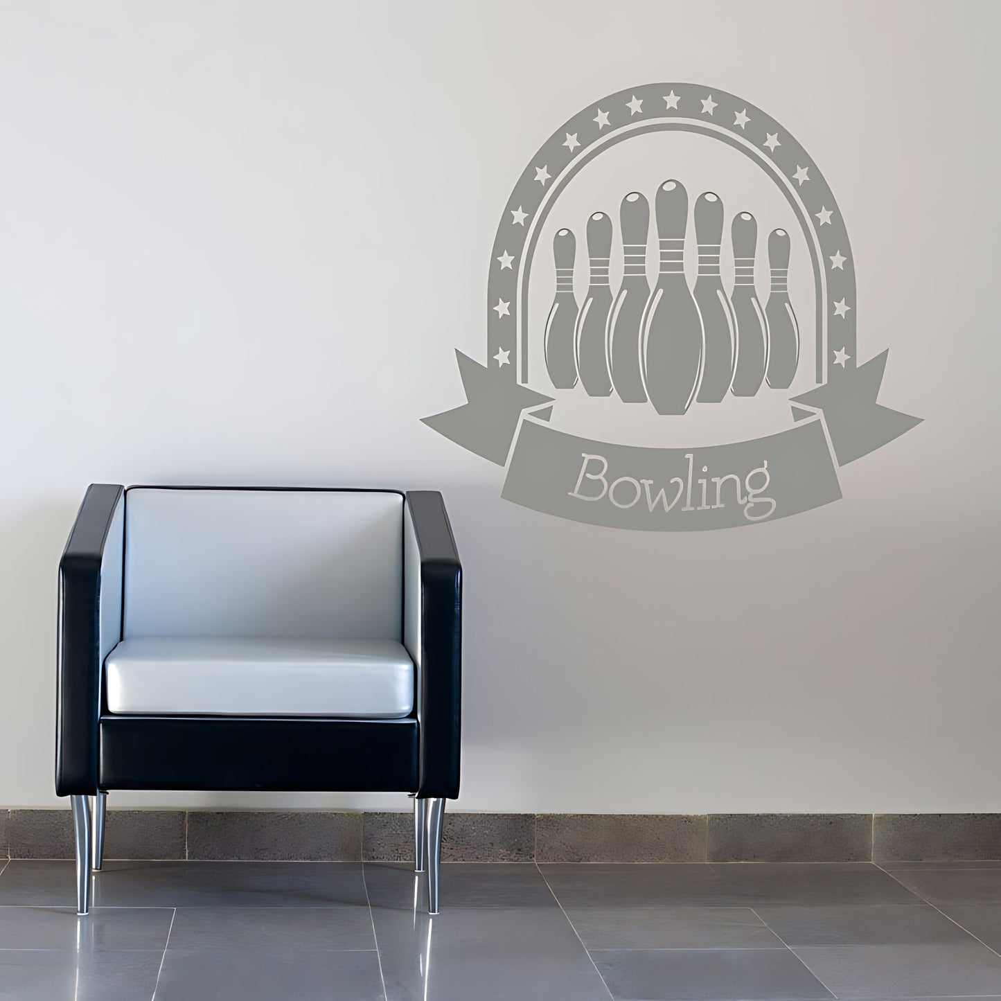 Bowling Strike Wall Sticker - Ten Pin Vinyl Decal