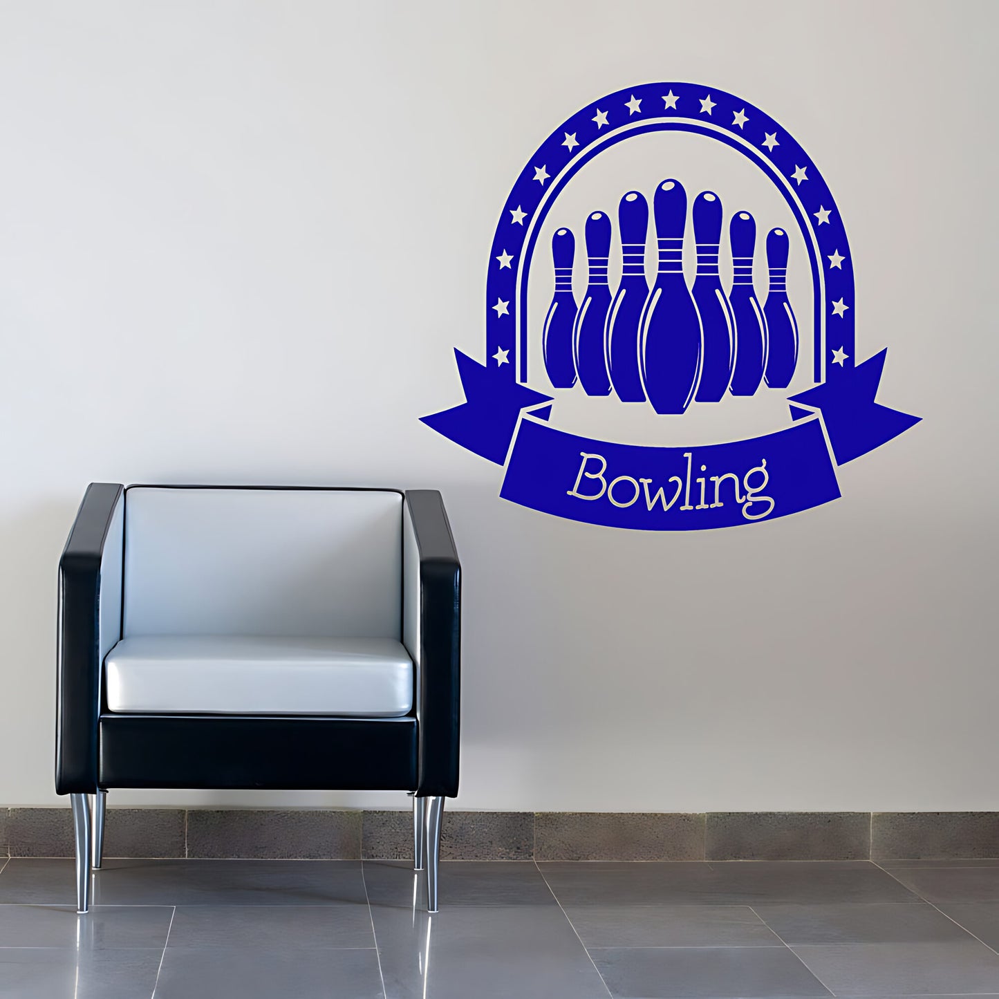 Bowling Strike Wall Sticker - Ten Pin Vinyl Decal
