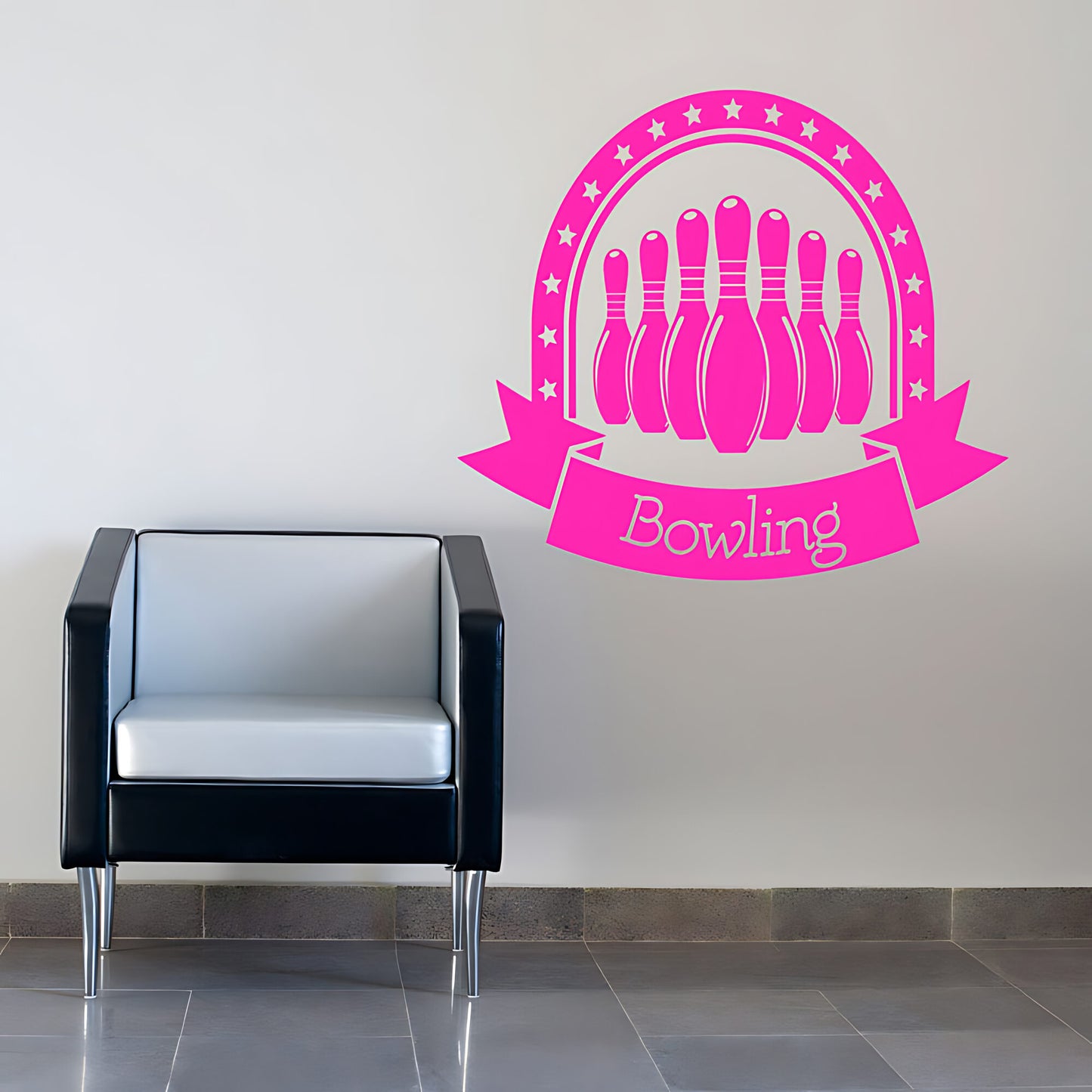 Bowling Strike Wall Sticker - Ten Pin Vinyl Decal