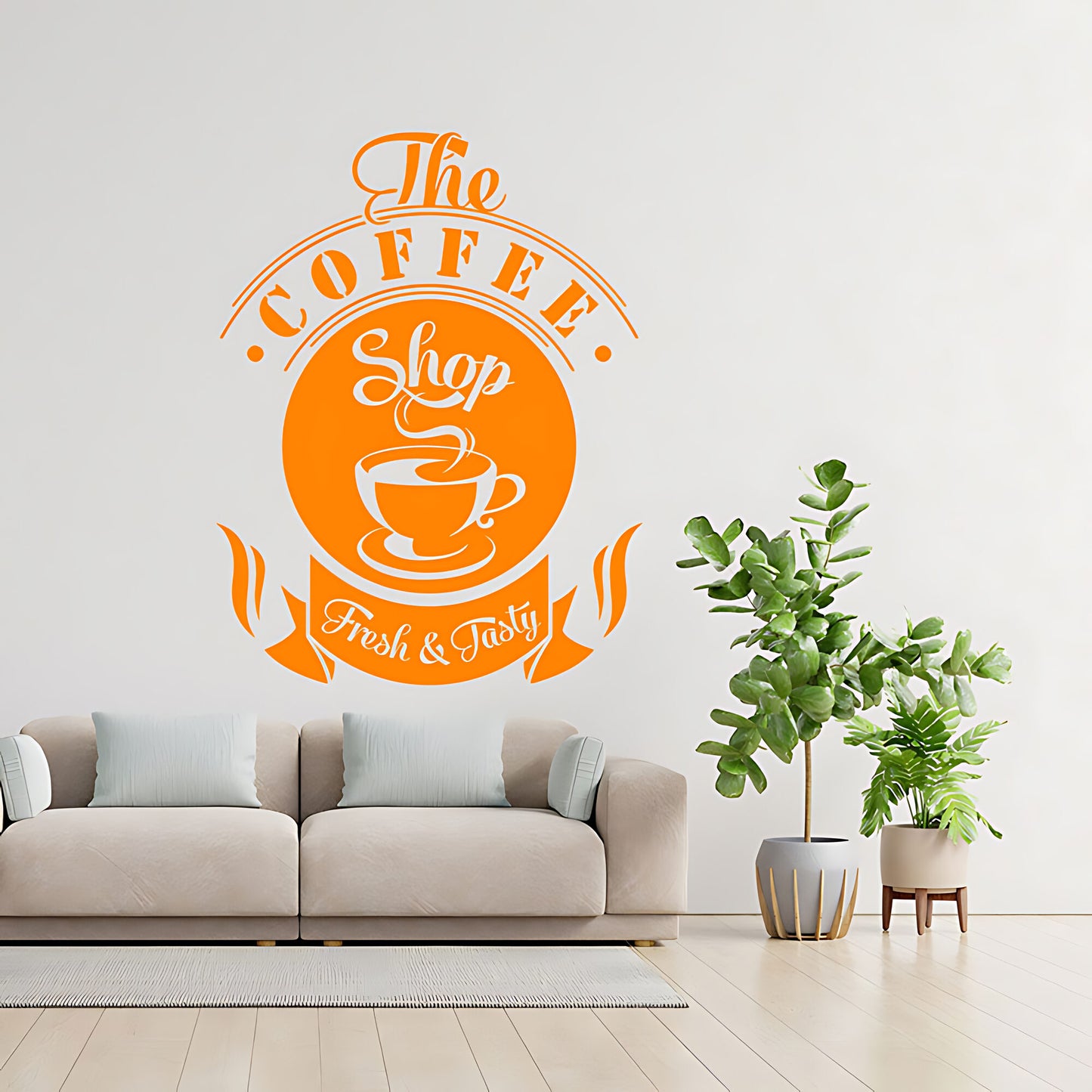 Coffee Shop Wall Art Sticker | Vinyl Decal for Restaurant & Cafe