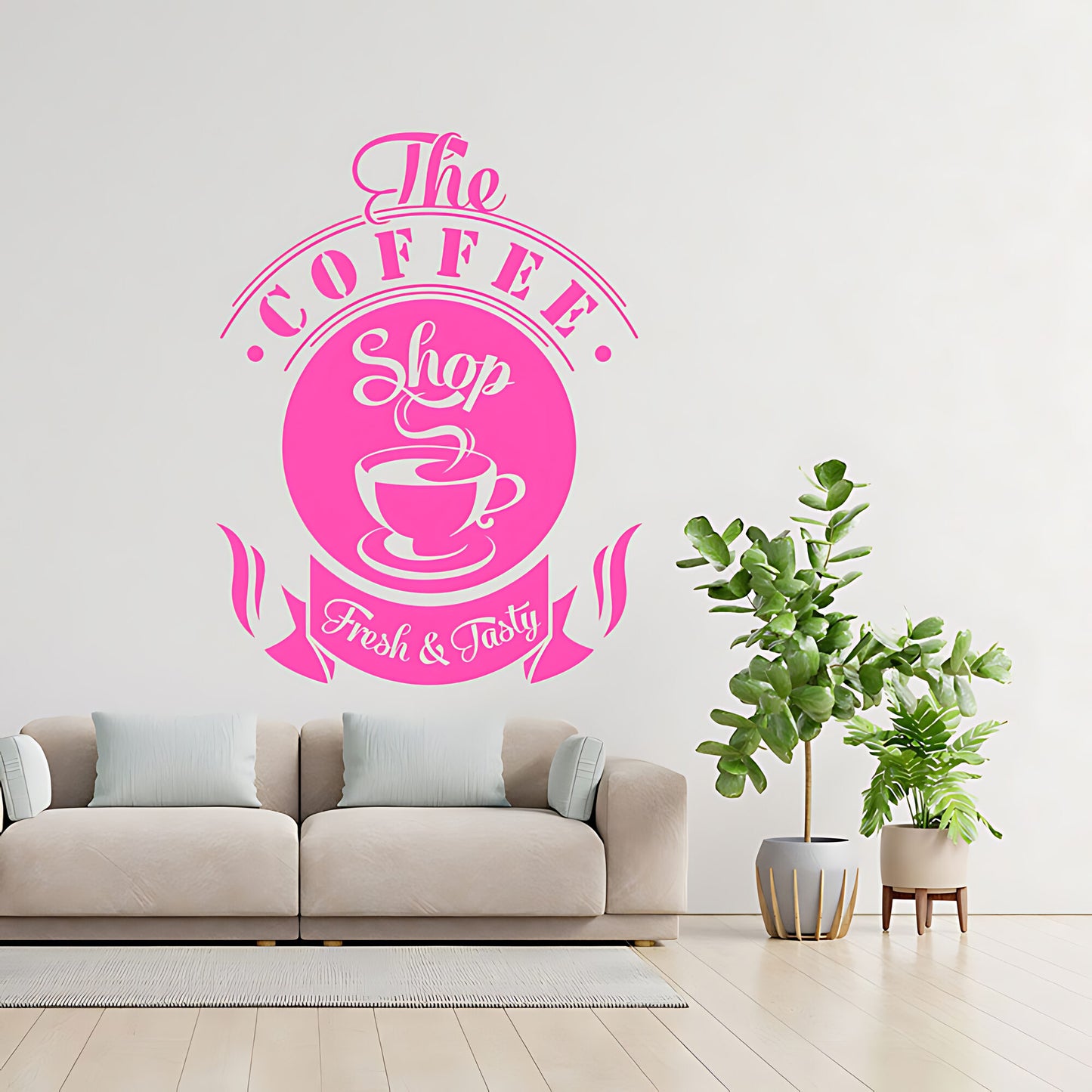 Coffee Shop Wall Art Sticker | Vinyl Decal for Restaurant & Cafe
