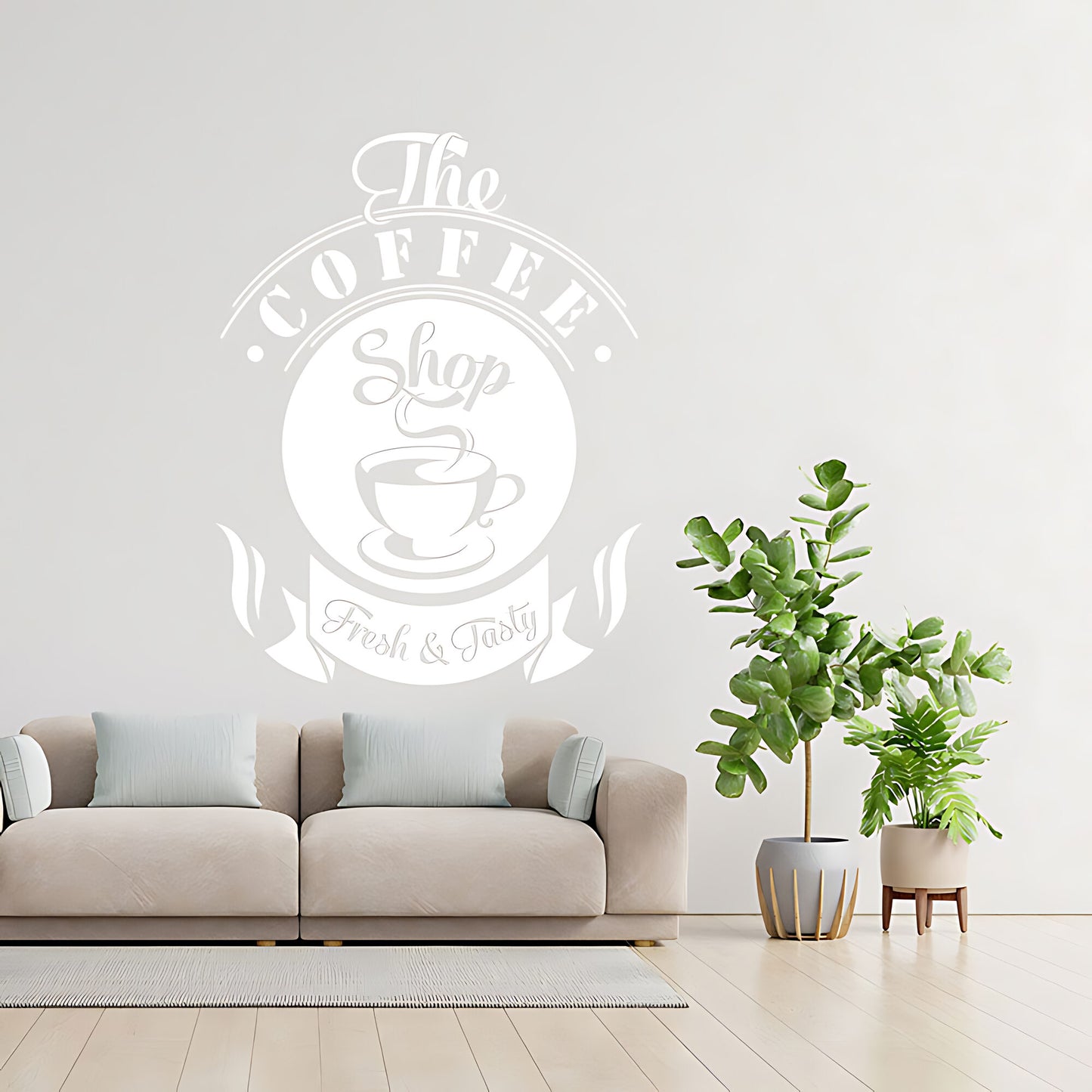 Coffee Shop Wall Art Sticker | Vinyl Decal for Restaurant & Cafe