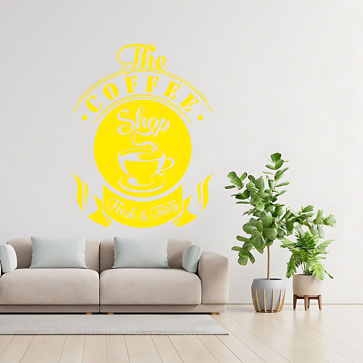 Coffee Shop Wall Art Sticker | Vinyl Decal for Restaurant & Cafe