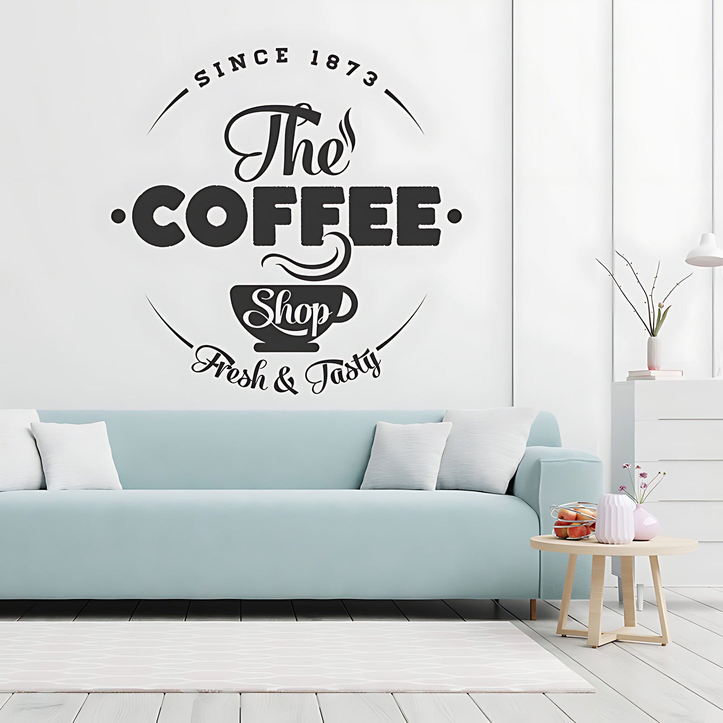 Coffee Shop Wall Art Sticker | Cafe & Restaurant Vinyl Decal Quote