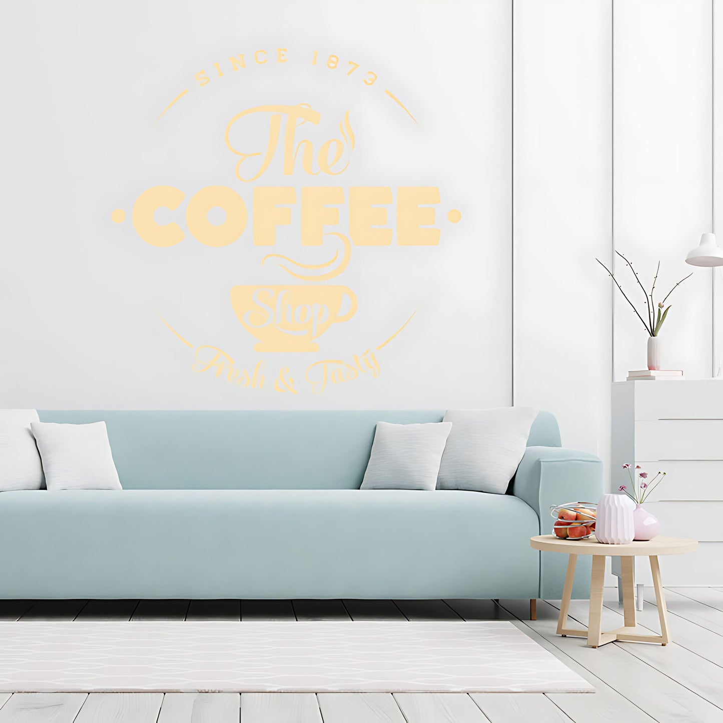 Coffee Shop Wall Art Sticker | Cafe & Restaurant Vinyl Decal Quote