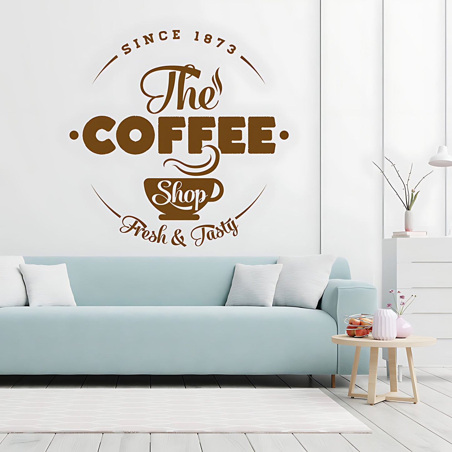 Coffee Shop Wall Art Sticker | Cafe & Restaurant Vinyl Decal Quote