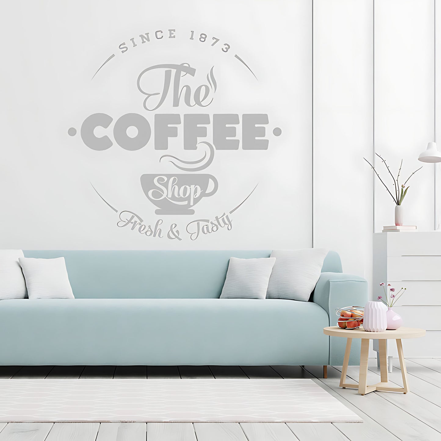 Coffee Shop Wall Art Sticker | Cafe & Restaurant Vinyl Decal Quote
