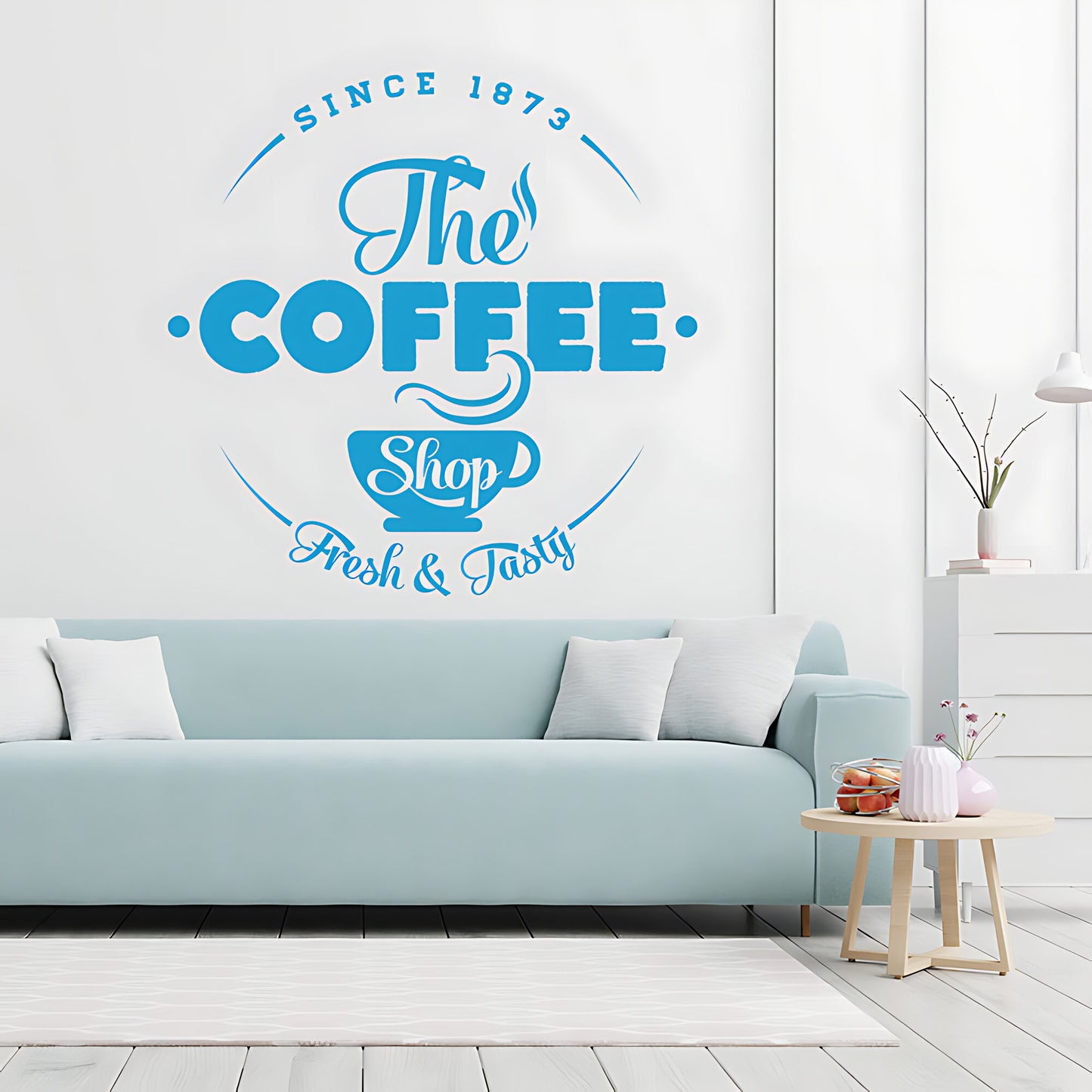 Coffee Shop Wall Art Sticker | Cafe & Restaurant Vinyl Decal Quote