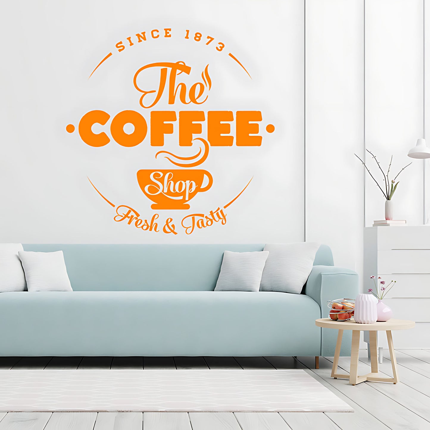 Coffee Shop Wall Art Sticker | Cafe & Restaurant Vinyl Decal Quote