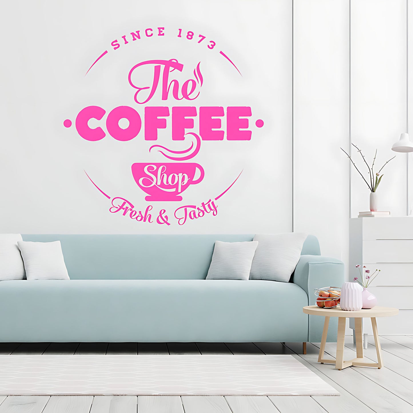 Coffee Shop Wall Art Sticker | Cafe & Restaurant Vinyl Decal Quote