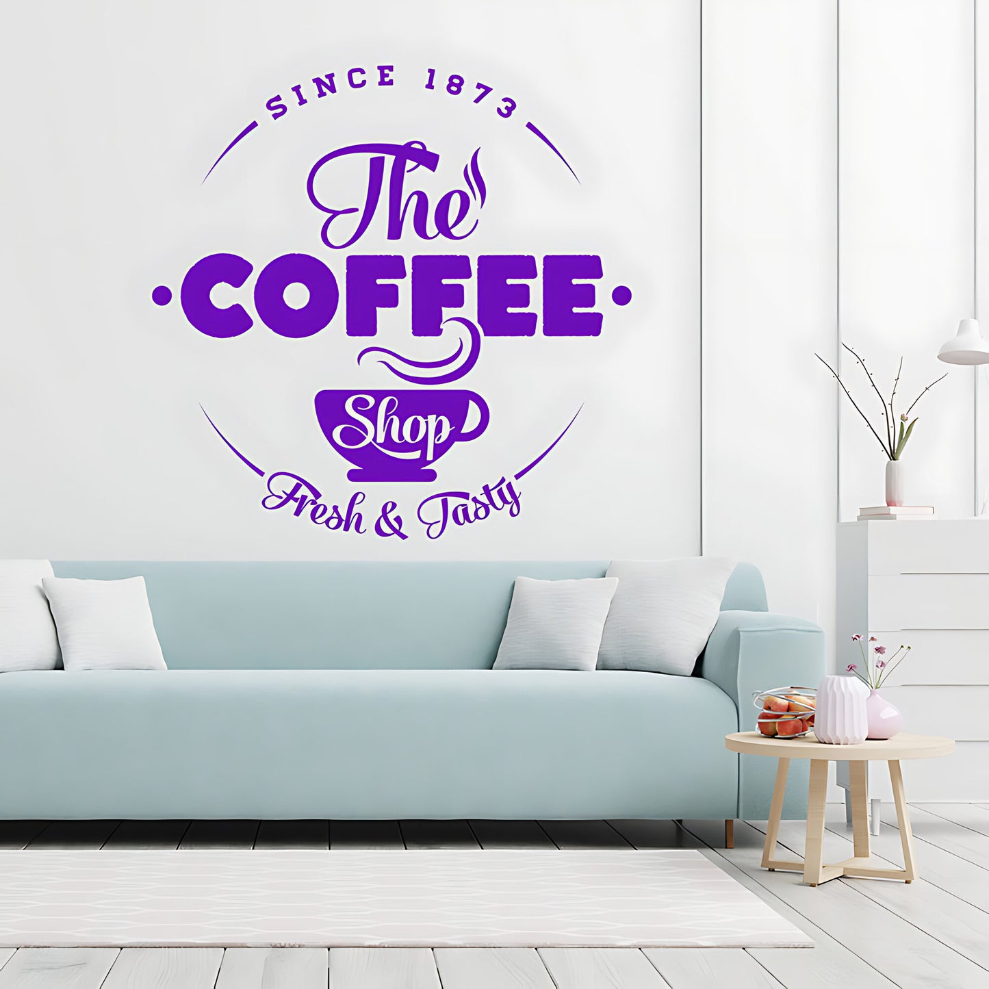 Coffee Shop Wall Art Sticker | Cafe & Restaurant Vinyl Decal Quote