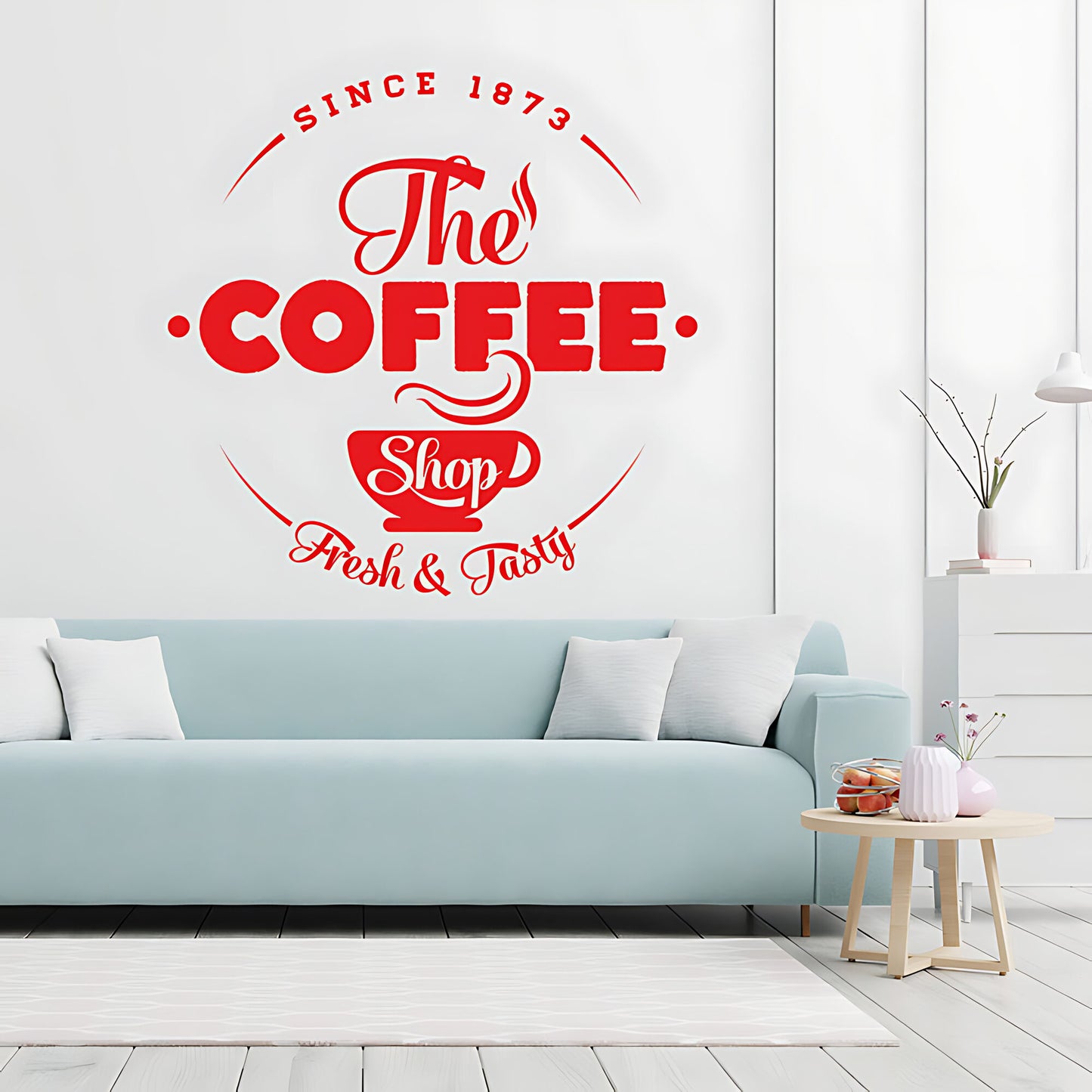 Coffee Shop Wall Art Sticker | Cafe & Restaurant Vinyl Decal Quote