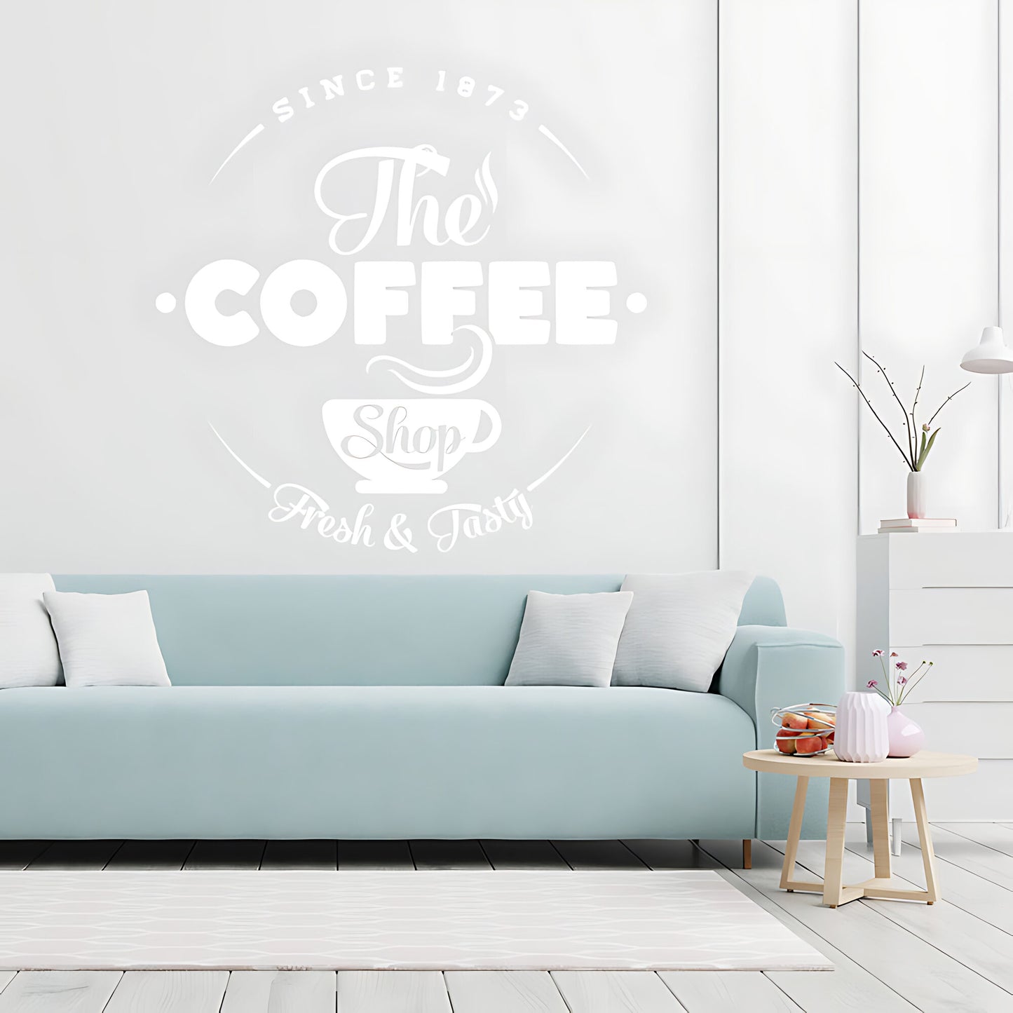 Coffee Shop Wall Art Sticker | Cafe & Restaurant Vinyl Decal Quote