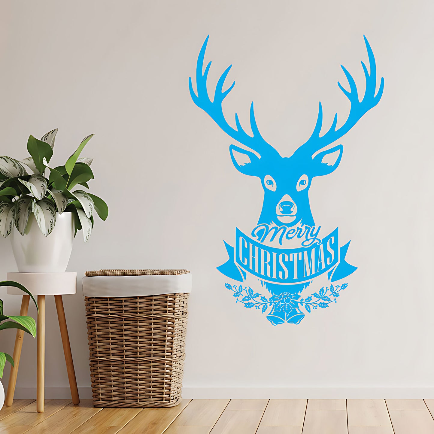 Christmas Stag For  Barber Shop Wall Stickers & Decals | UK Made