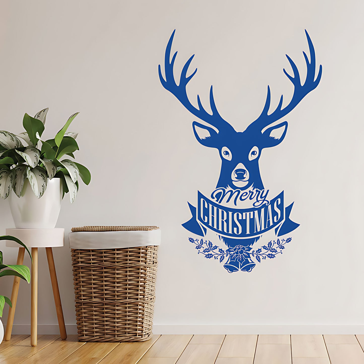 Christmas Stag For  Barber Shop Wall Stickers & Decals | UK Made