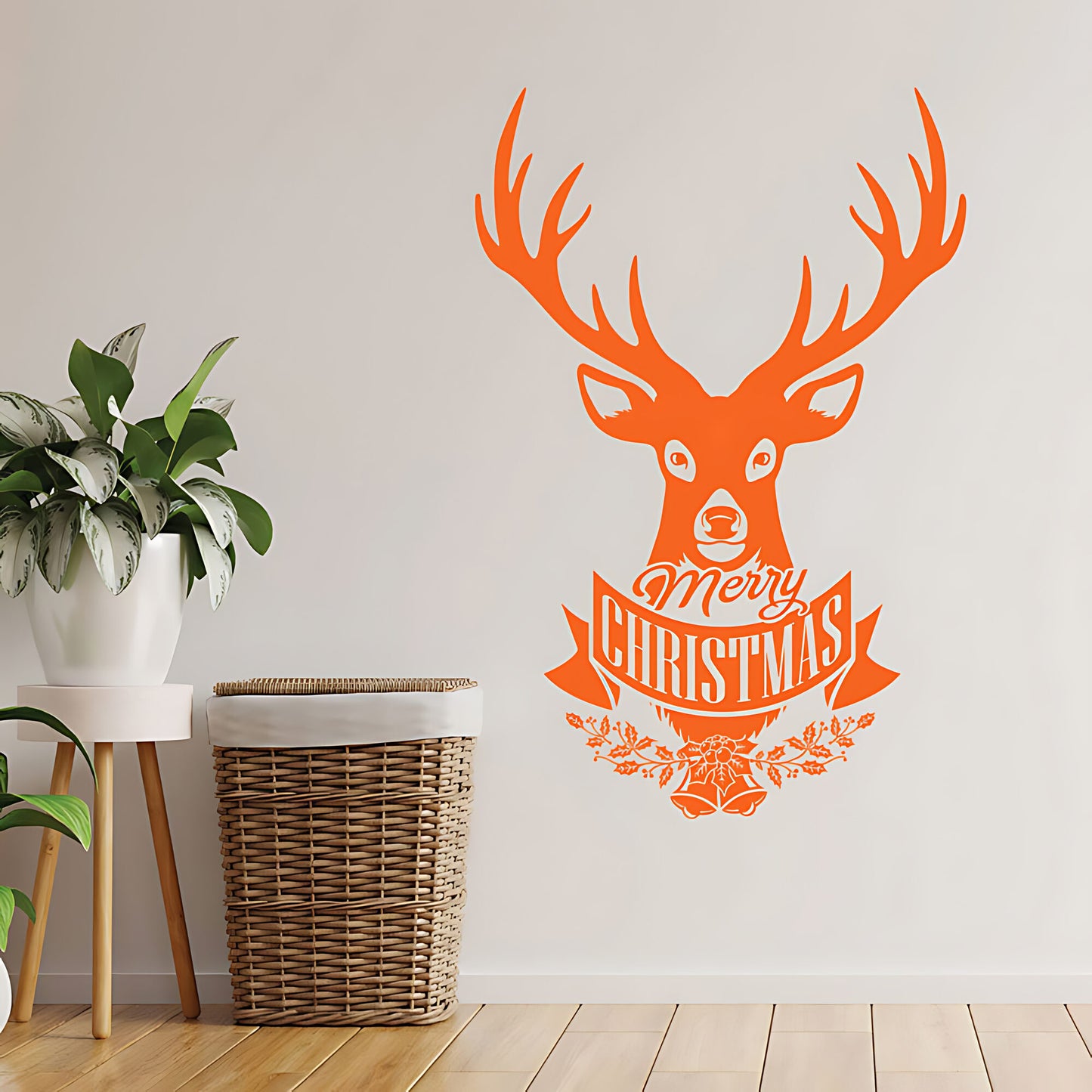Christmas Stag For  Barber Shop Wall Stickers & Decals | UK Made