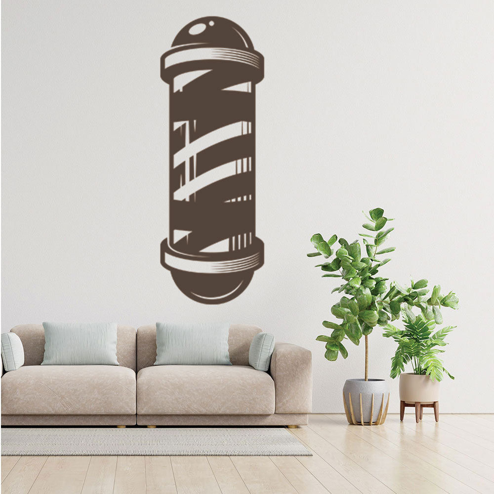 Barber Shop Wall Decal – Pole Starburst Banner
