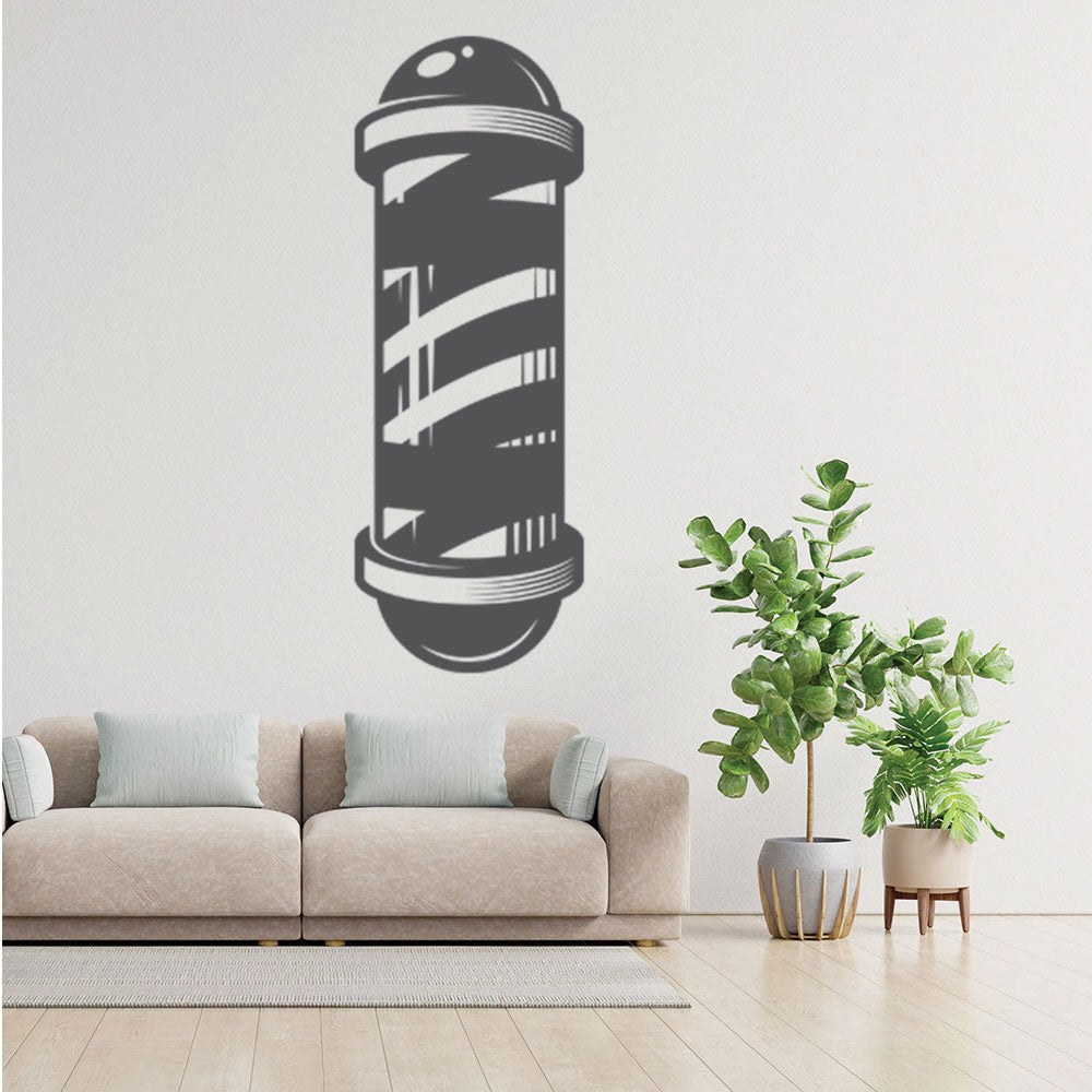 Barber Shop Wall Decal – Pole Starburst Banner