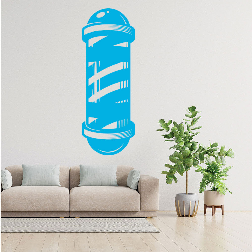 Barber Shop Wall Decal – Pole Starburst Banner