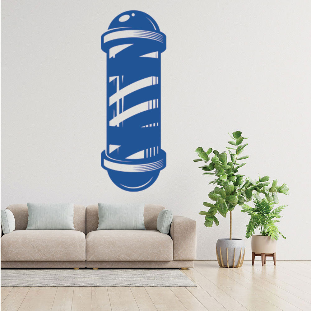 Barber Shop Wall Decal – Pole Starburst Banner