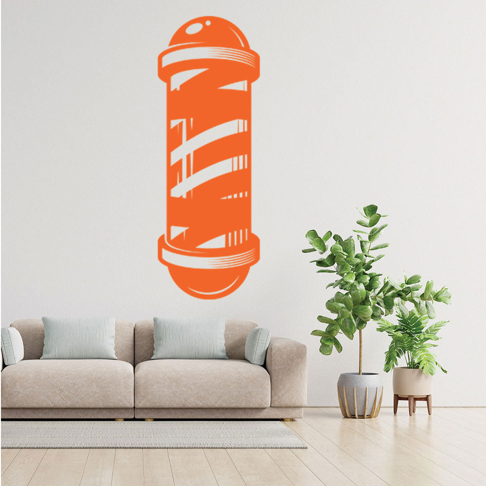 Barber Shop Wall Decal – Pole Starburst Banner