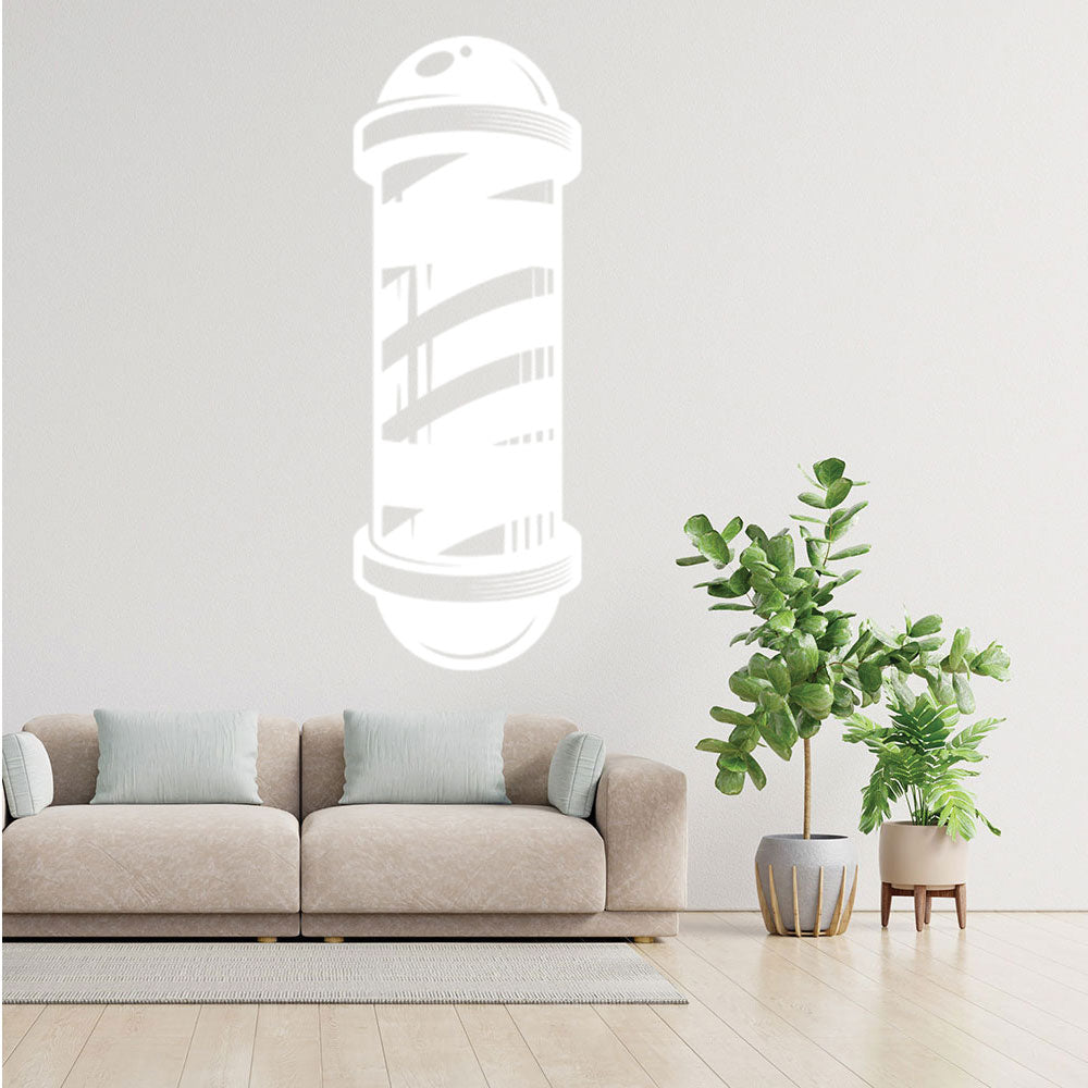 Barber Shop Wall Decal – Pole Starburst Banner
