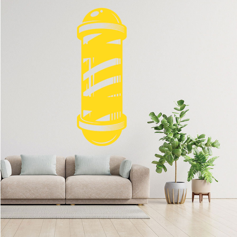 Barber Shop Wall Decal – Pole Starburst Banner