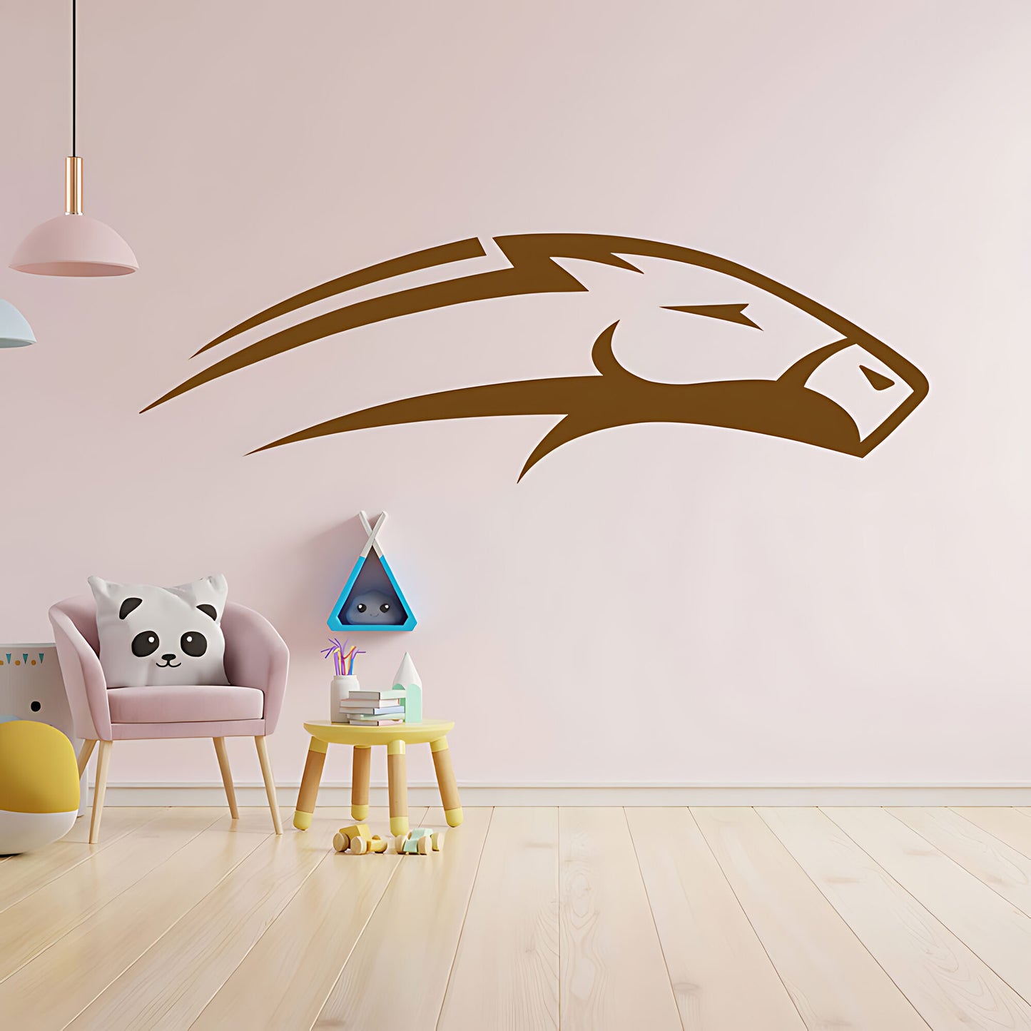 Horse Head Wall Sticker – Bold Mustang Silhouette Equestrian Vinyl Decal