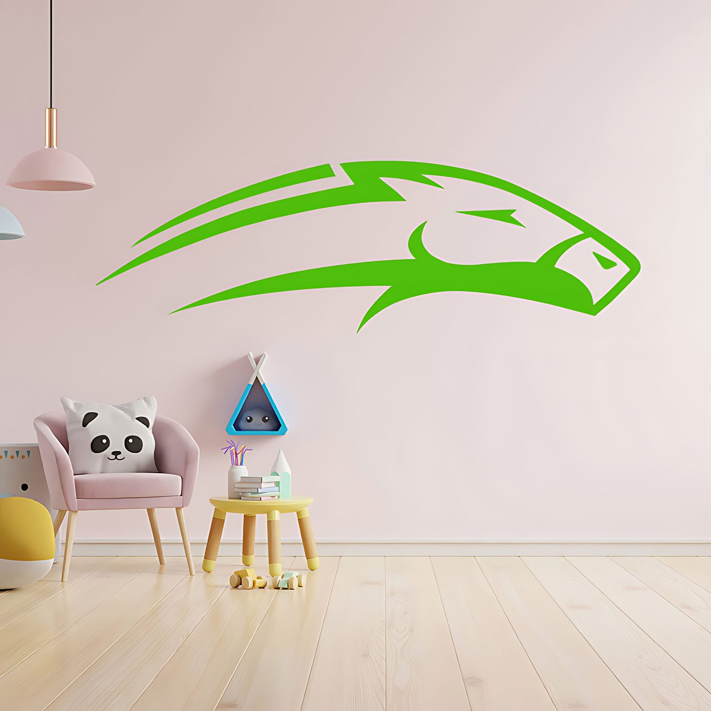 Horse Head Wall Sticker – Bold Mustang Silhouette Equestrian Vinyl Decal