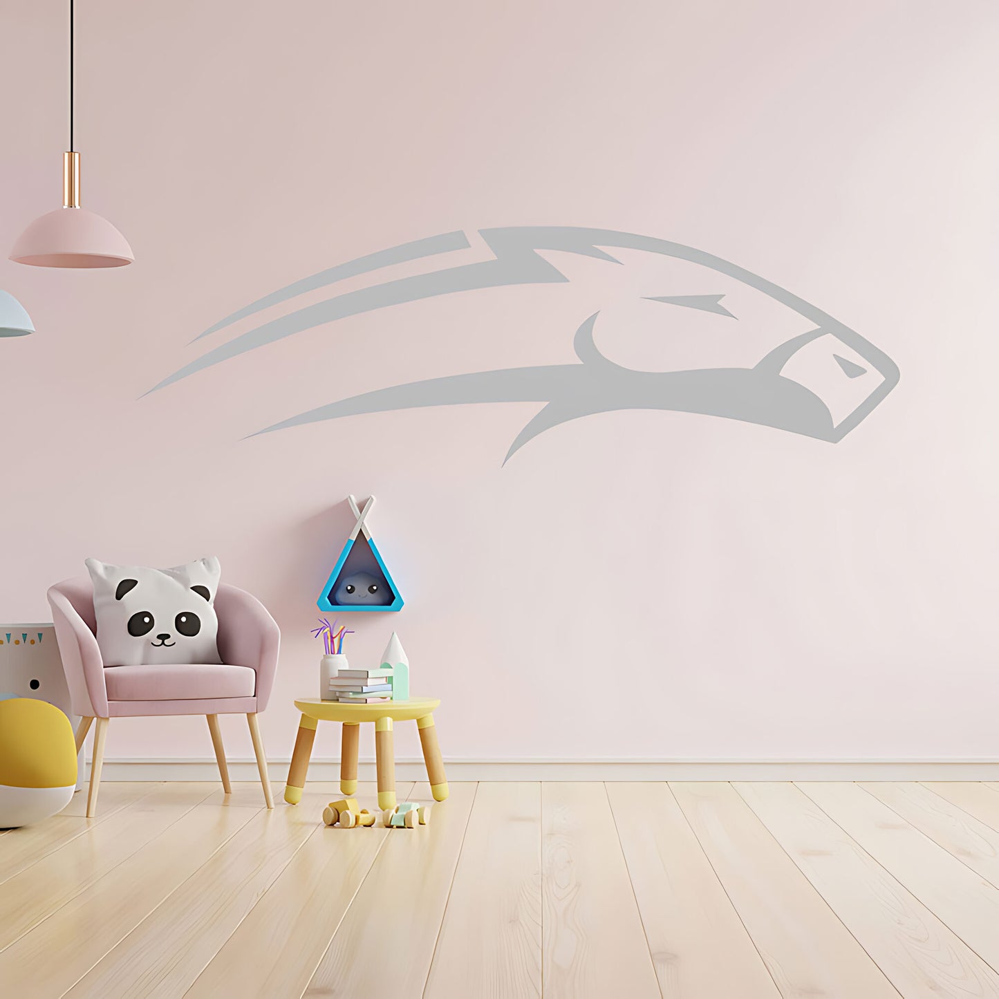 Horse Head Wall Sticker – Bold Mustang Silhouette Equestrian Vinyl Decal