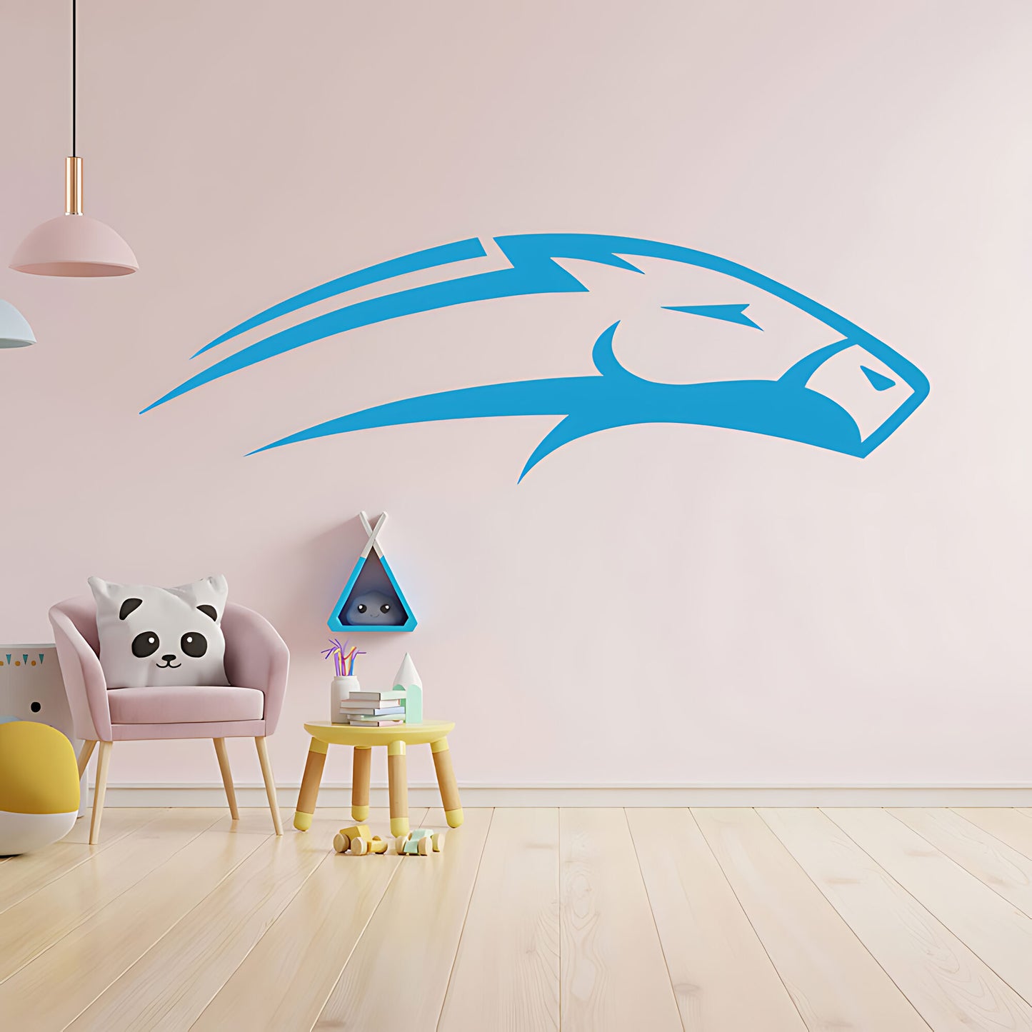 Horse Head Wall Sticker – Bold Mustang Silhouette Equestrian Vinyl Decal