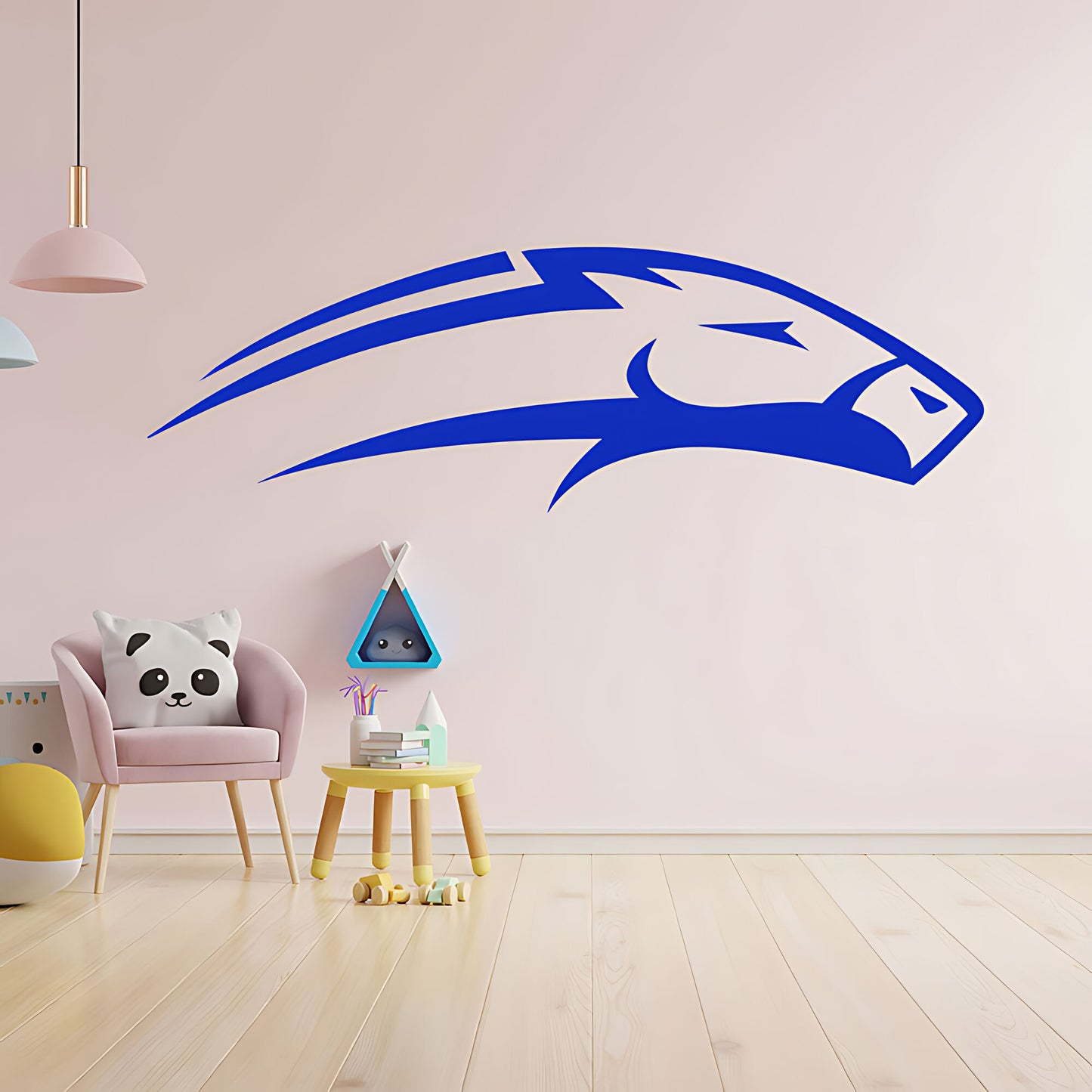 Horse Head Wall Sticker – Bold Mustang Silhouette Equestrian Vinyl Decal