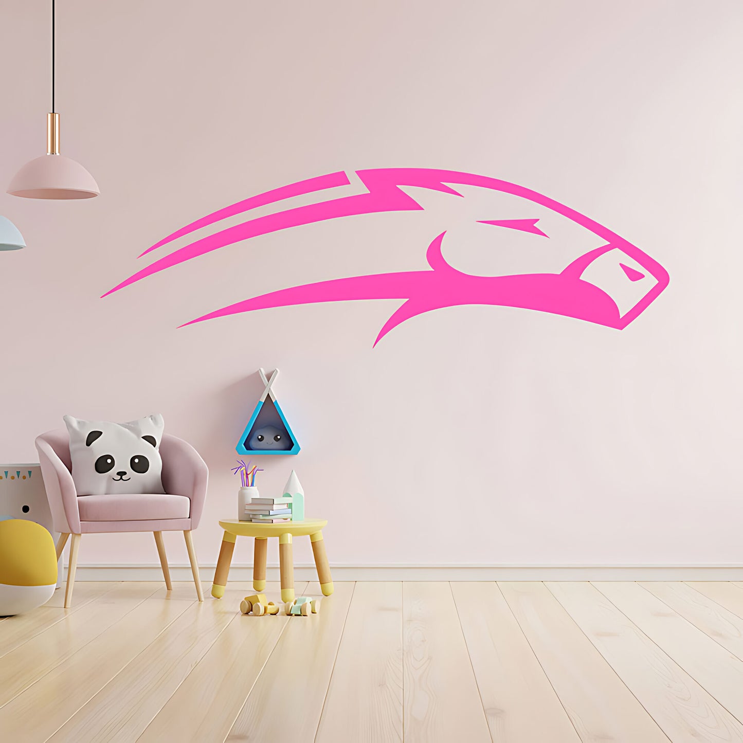 Horse Head Wall Sticker – Bold Mustang Silhouette Equestrian Vinyl Decal