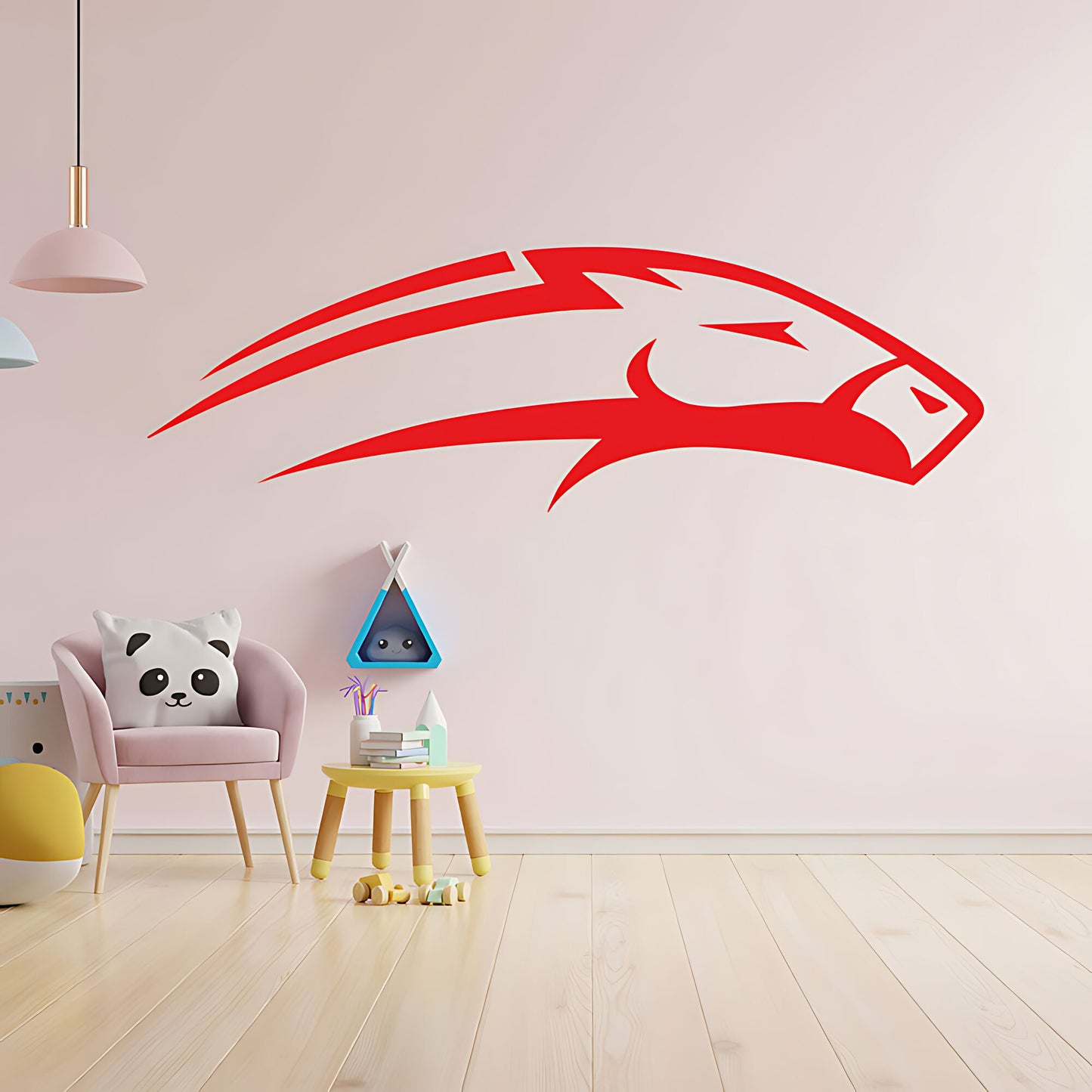 Horse Head Wall Sticker – Bold Mustang Silhouette Equestrian Vinyl Decal