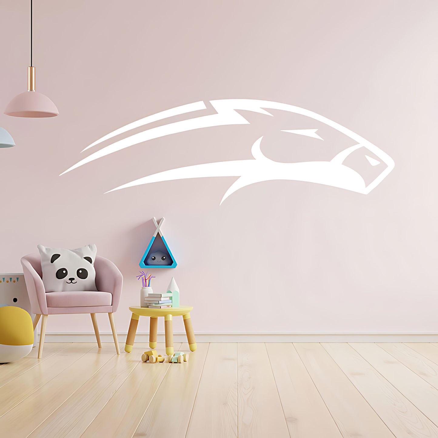 Horse Head Wall Sticker – Bold Mustang Silhouette Equestrian Vinyl Decal