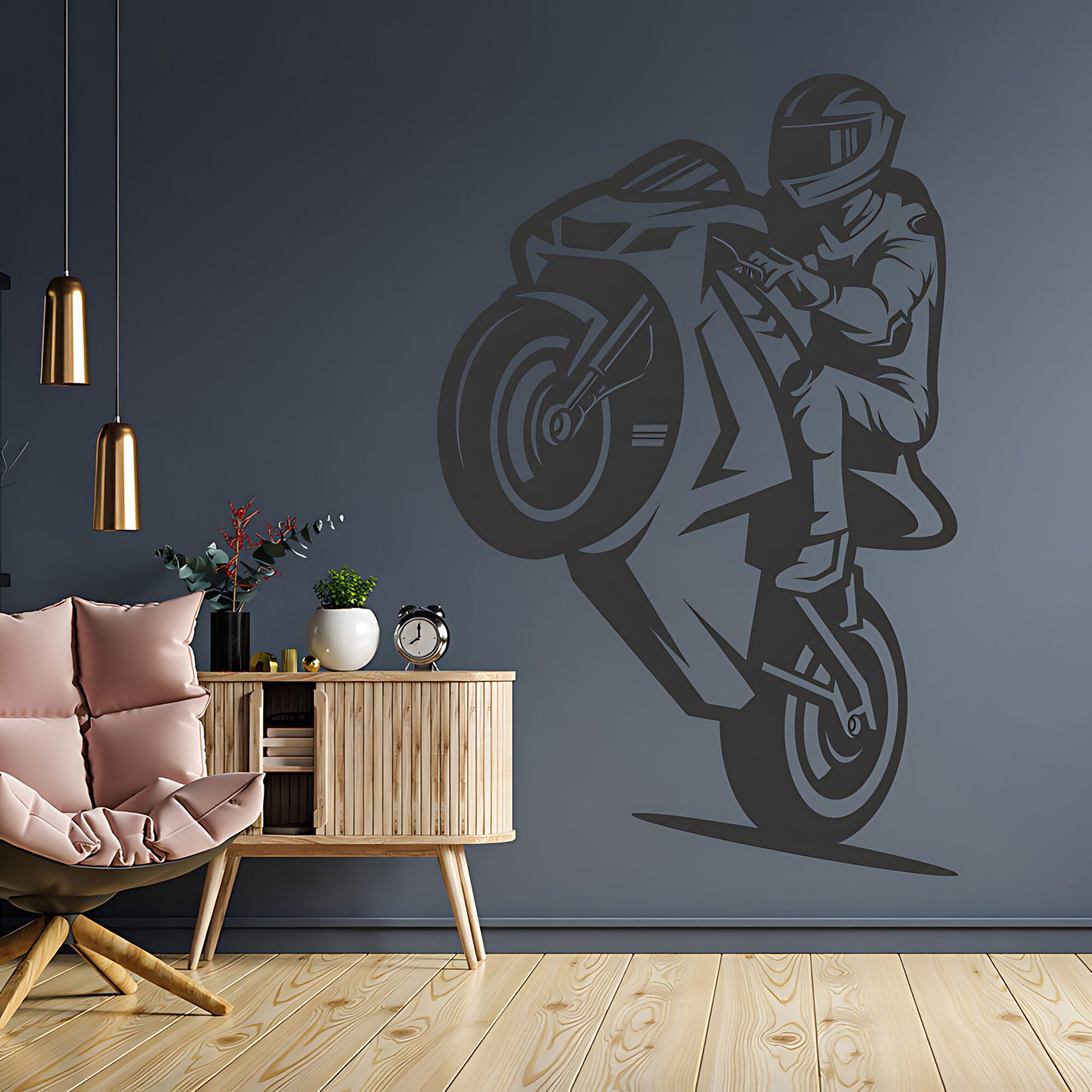 Motorbike Wall Sticker - Superbike Vinyl Art Decals for Vehicle Lovers
