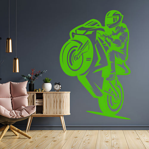 Motorbike Wall Sticker - Superbike Vinyl Art Decals for Vehicle Lovers