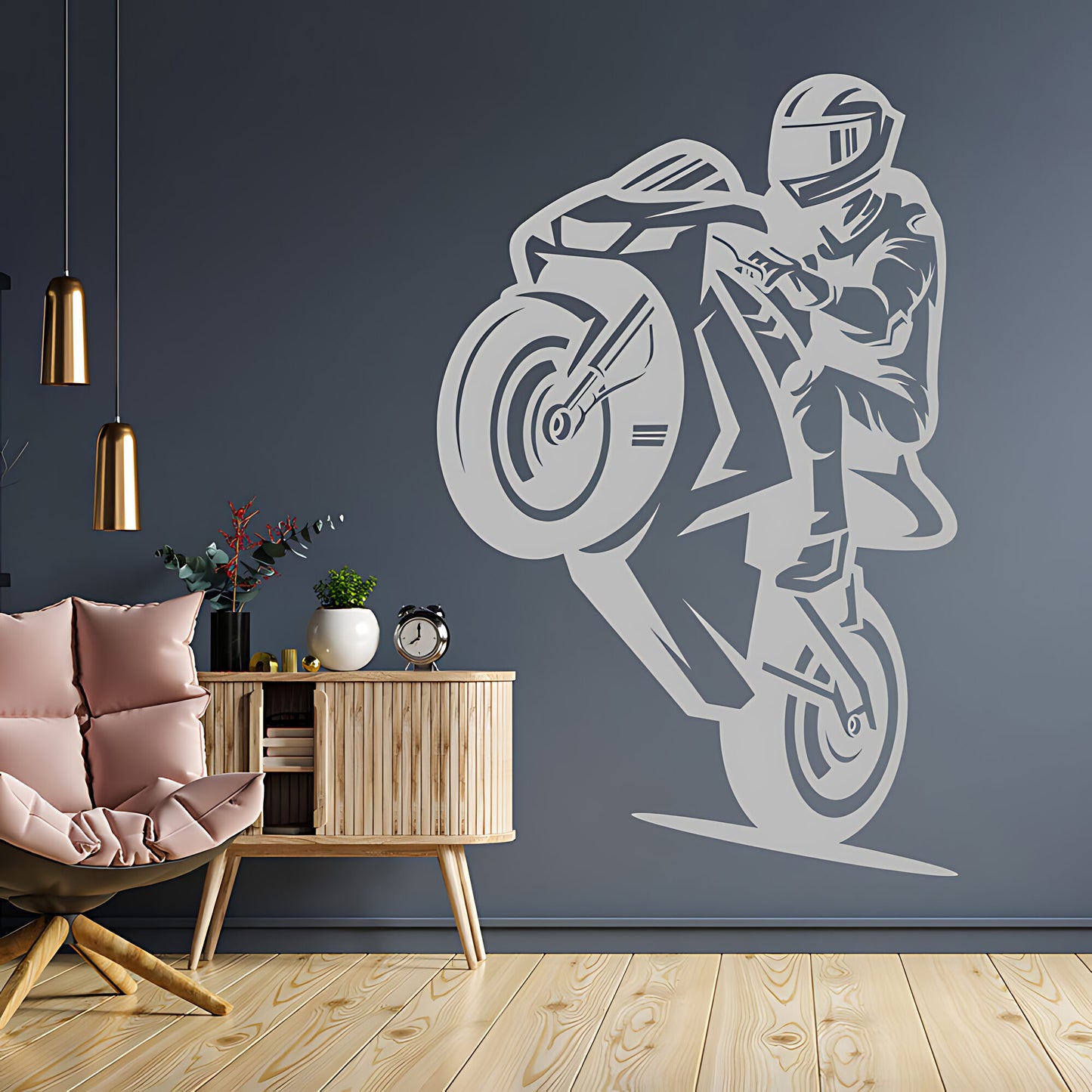 Motorbike Wall Sticker - Superbike Vinyl Art Decals for Vehicle Lovers