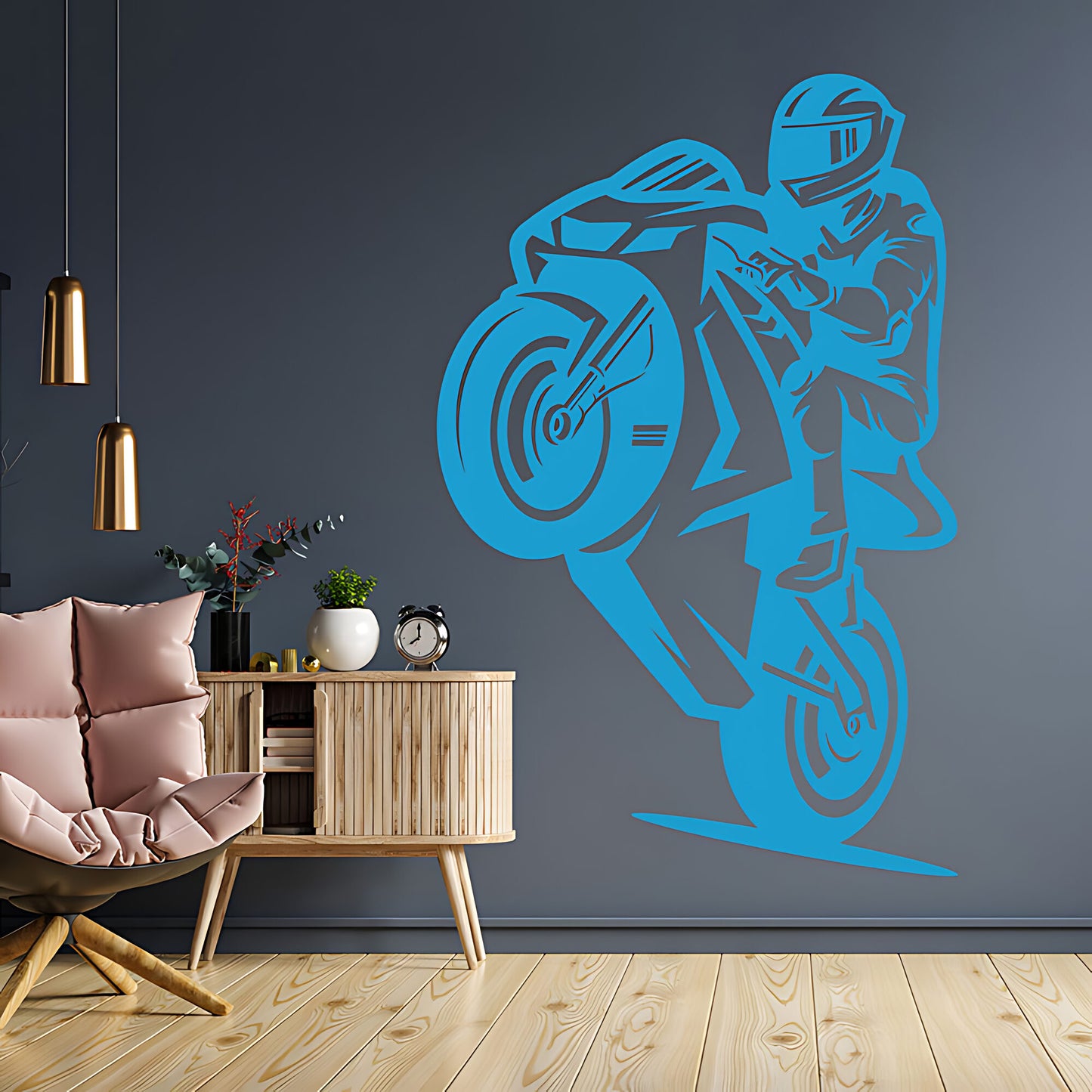 Motorbike Wall Sticker - Superbike Vinyl Art Decals for Vehicle Lovers