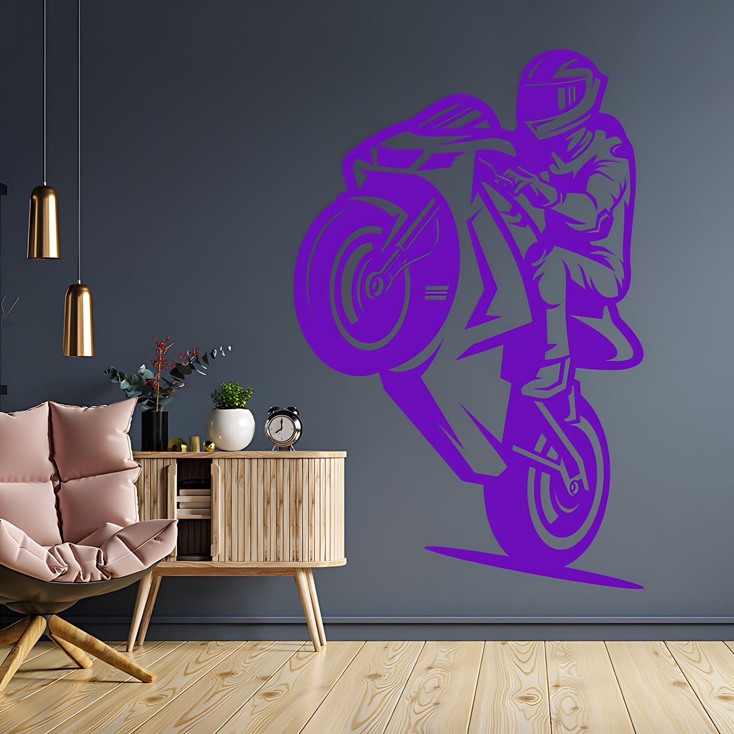Motorbike Wall Sticker - Superbike Vinyl Art Decals for Vehicle Lovers