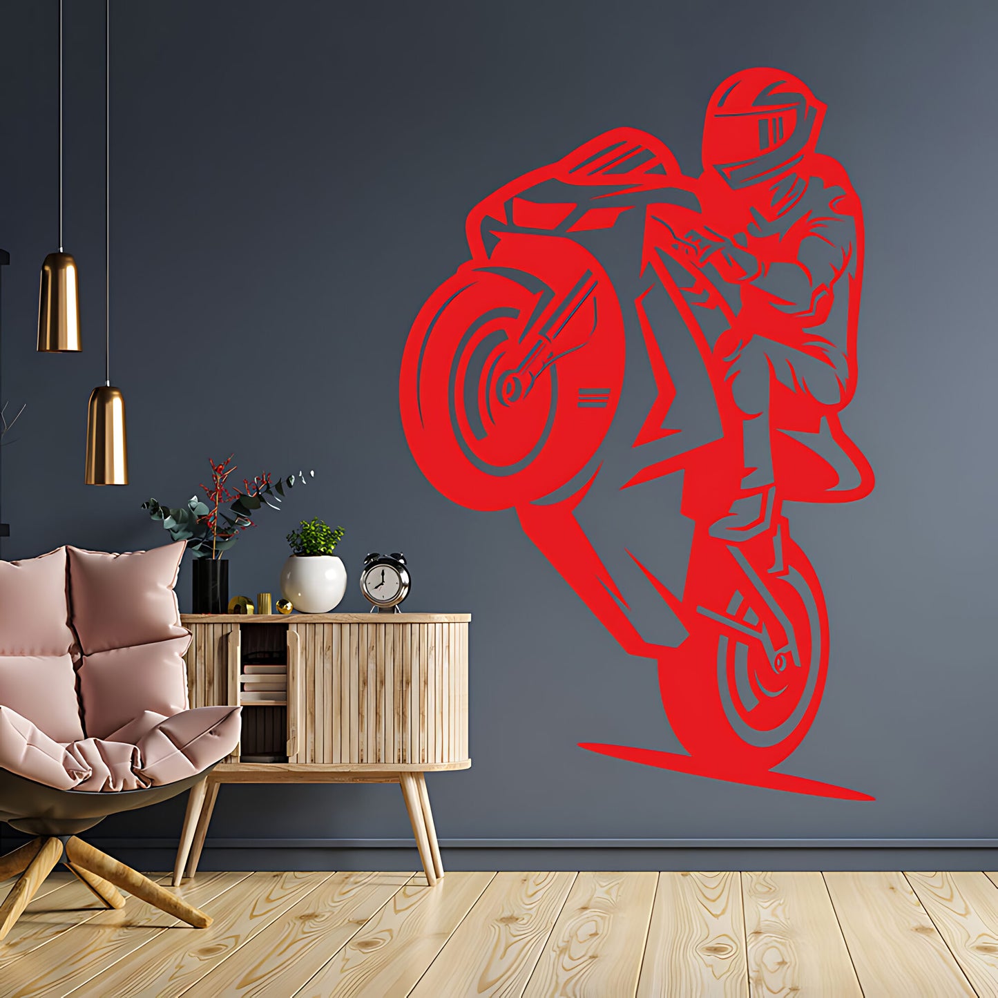 Motorbike Wall Sticker - Superbike Vinyl Art Decals for Vehicle Lovers