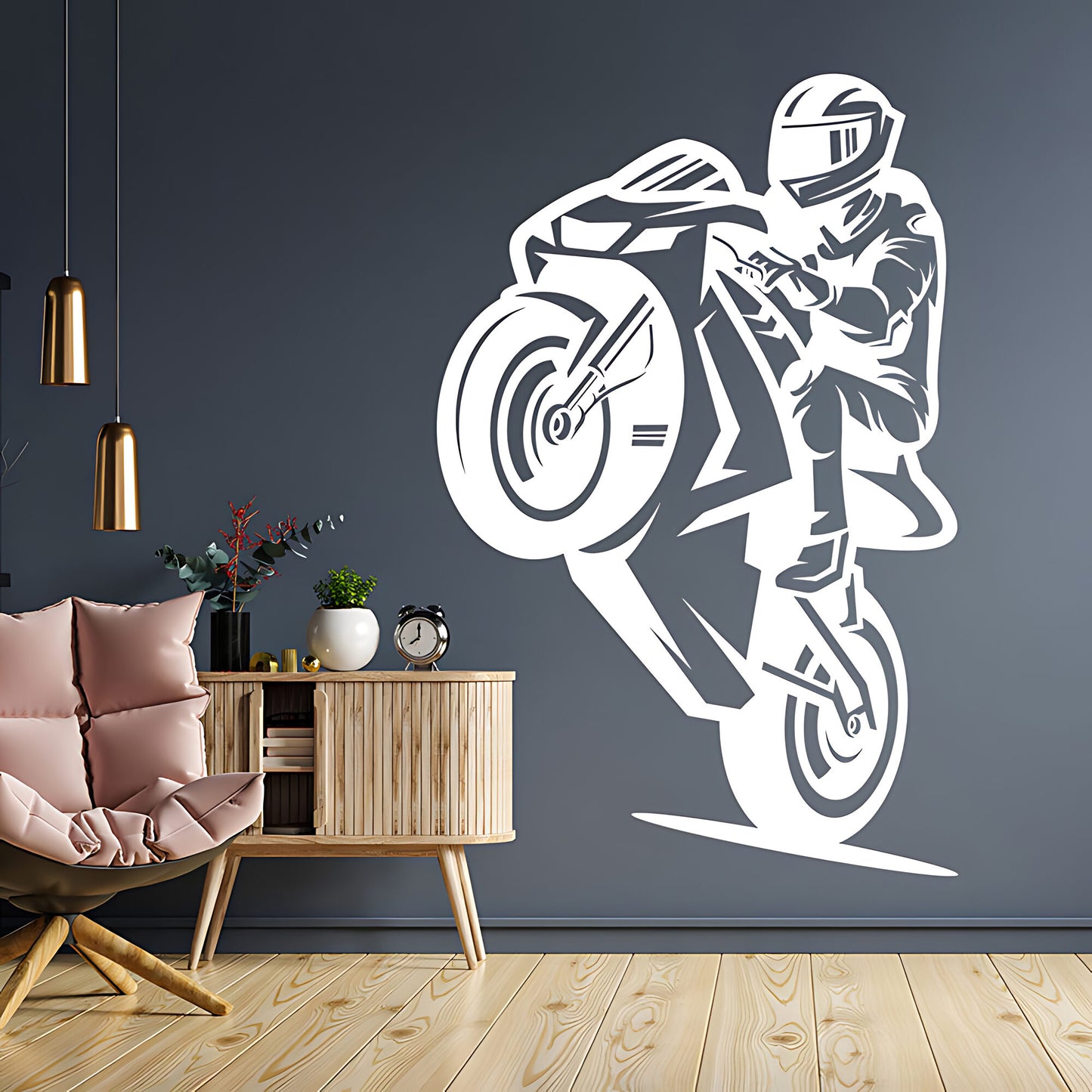 Motorbike Wall Sticker - Superbike Vinyl Art Decals for Vehicle Lovers